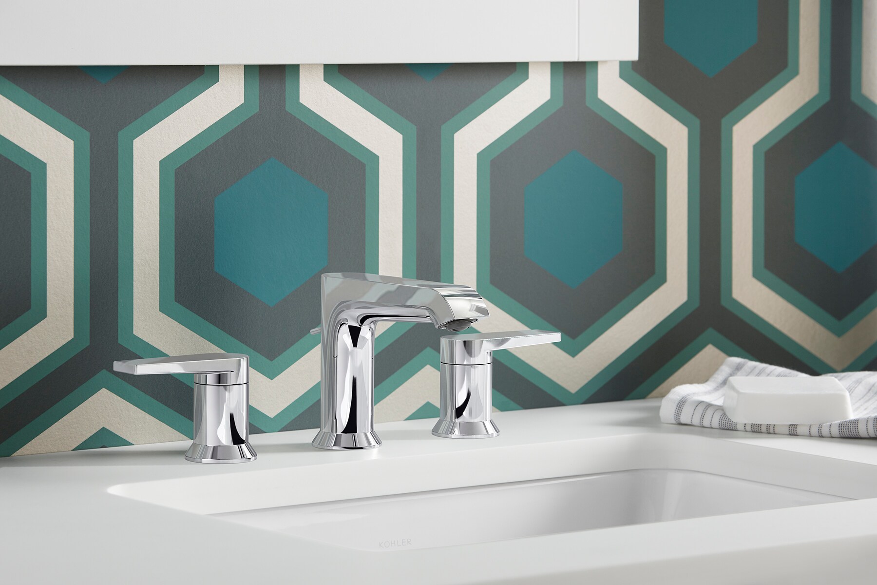  K-97093-4-CP Lavatory-Faucets - View #2