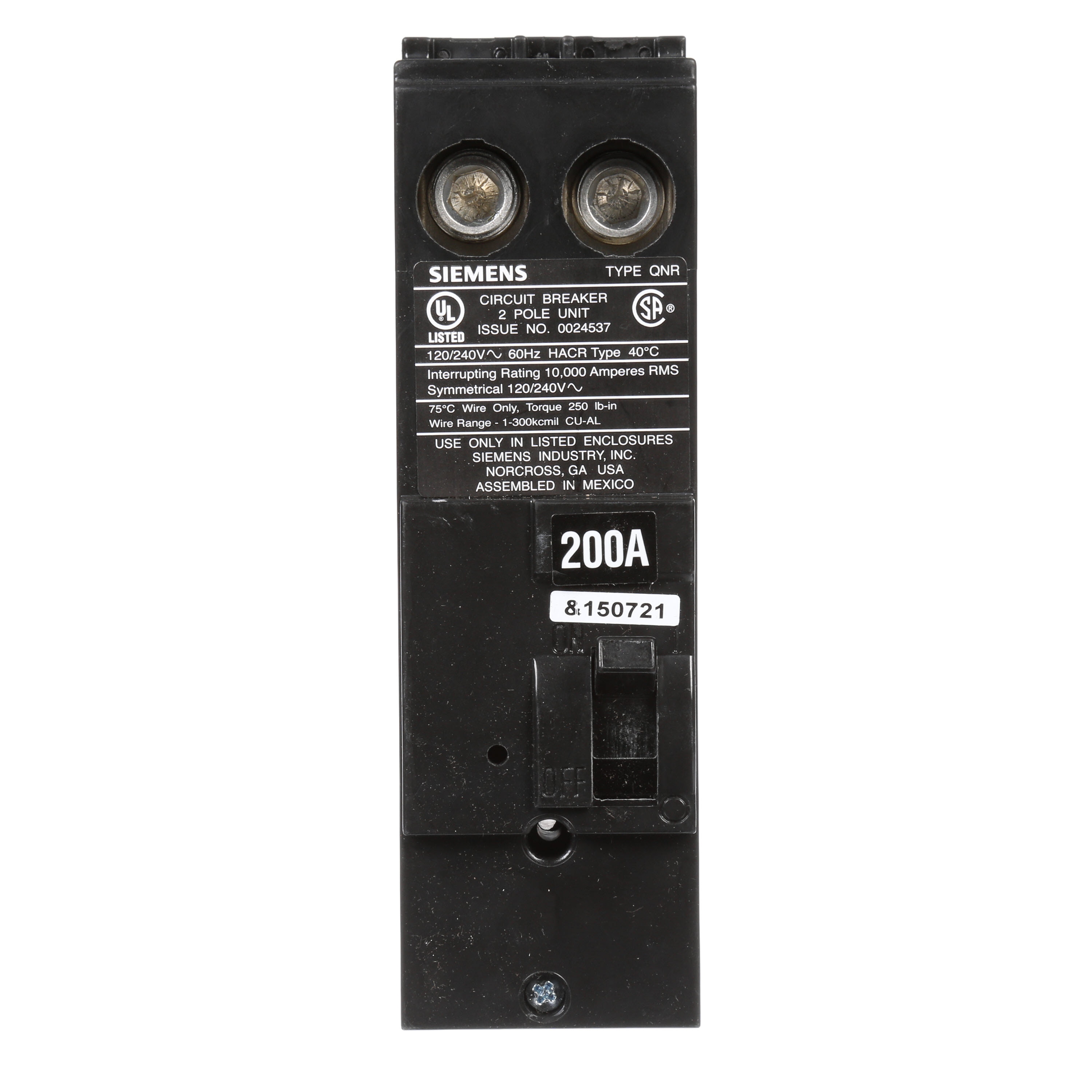 Siemens QN2200R Circuit-Breakers - View #2