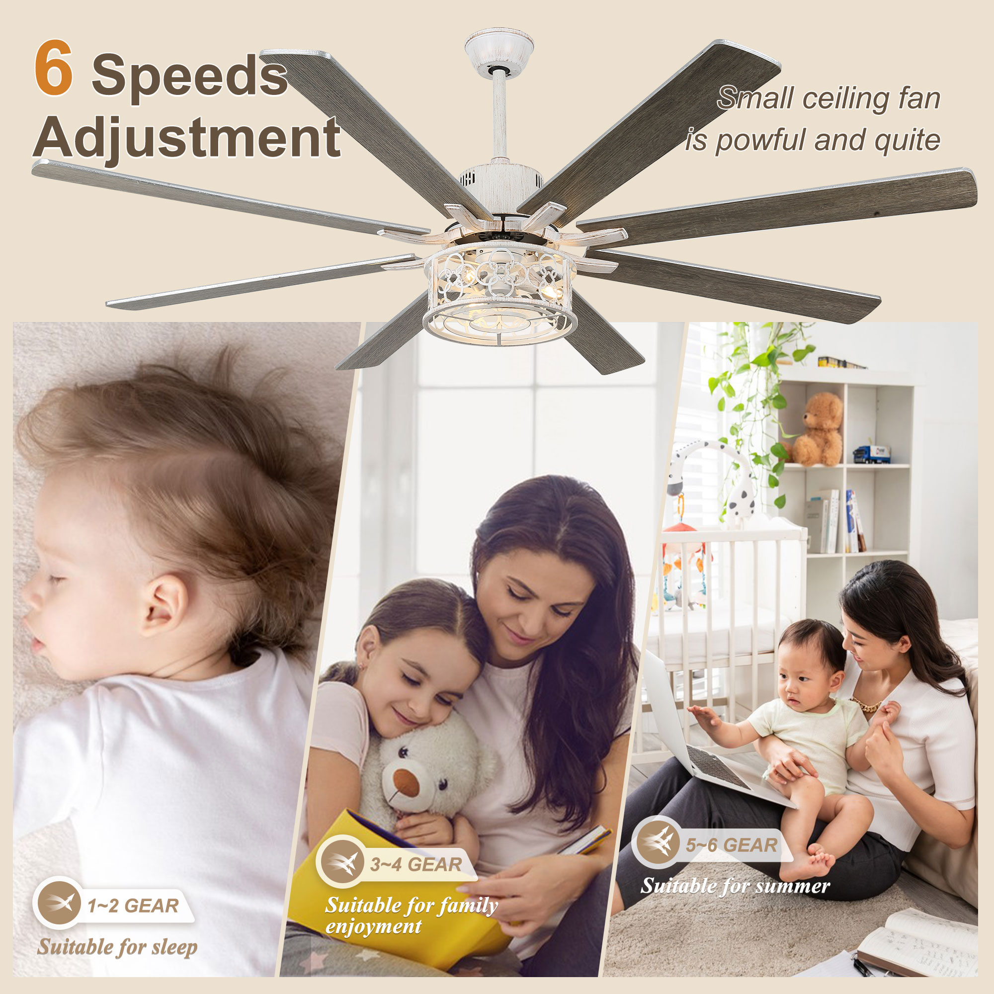 Bella Depot DCFSD7201-W Ceiling-Fans - View #5