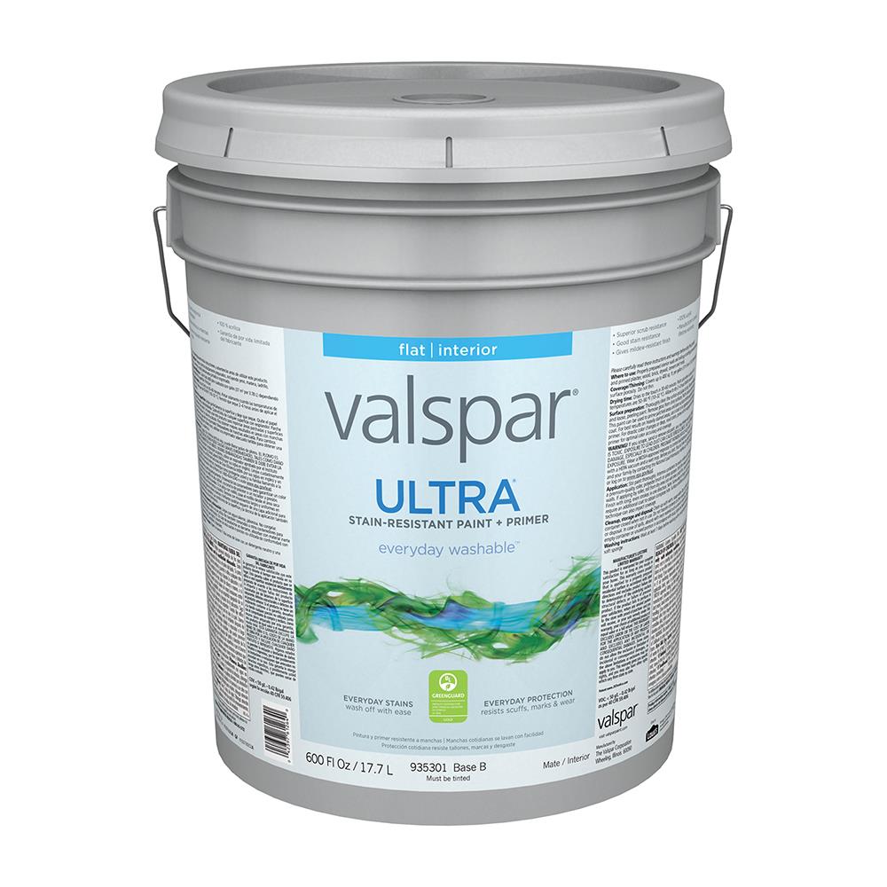 Valspar Ultra Flat Tintable Interior Paint (5-Gallon) In The Interior ...