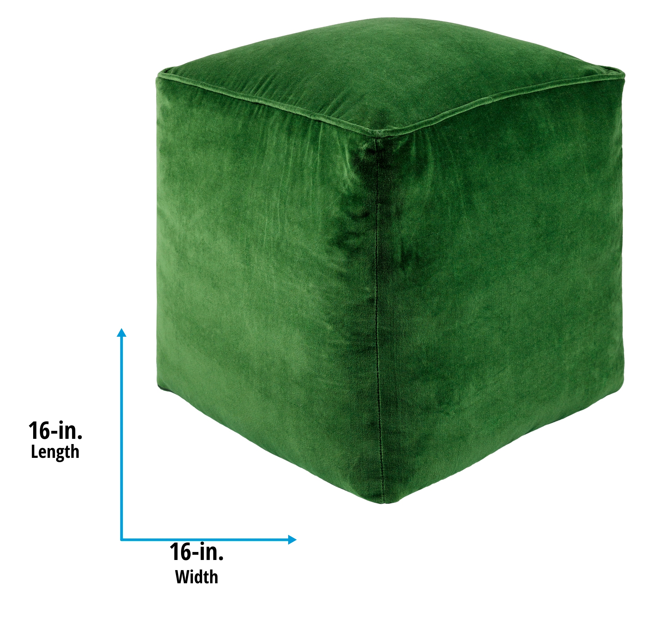 Hunter Green Alova hotsell Velvet Ottoman / Hunter Green Alova Velvet Pouf