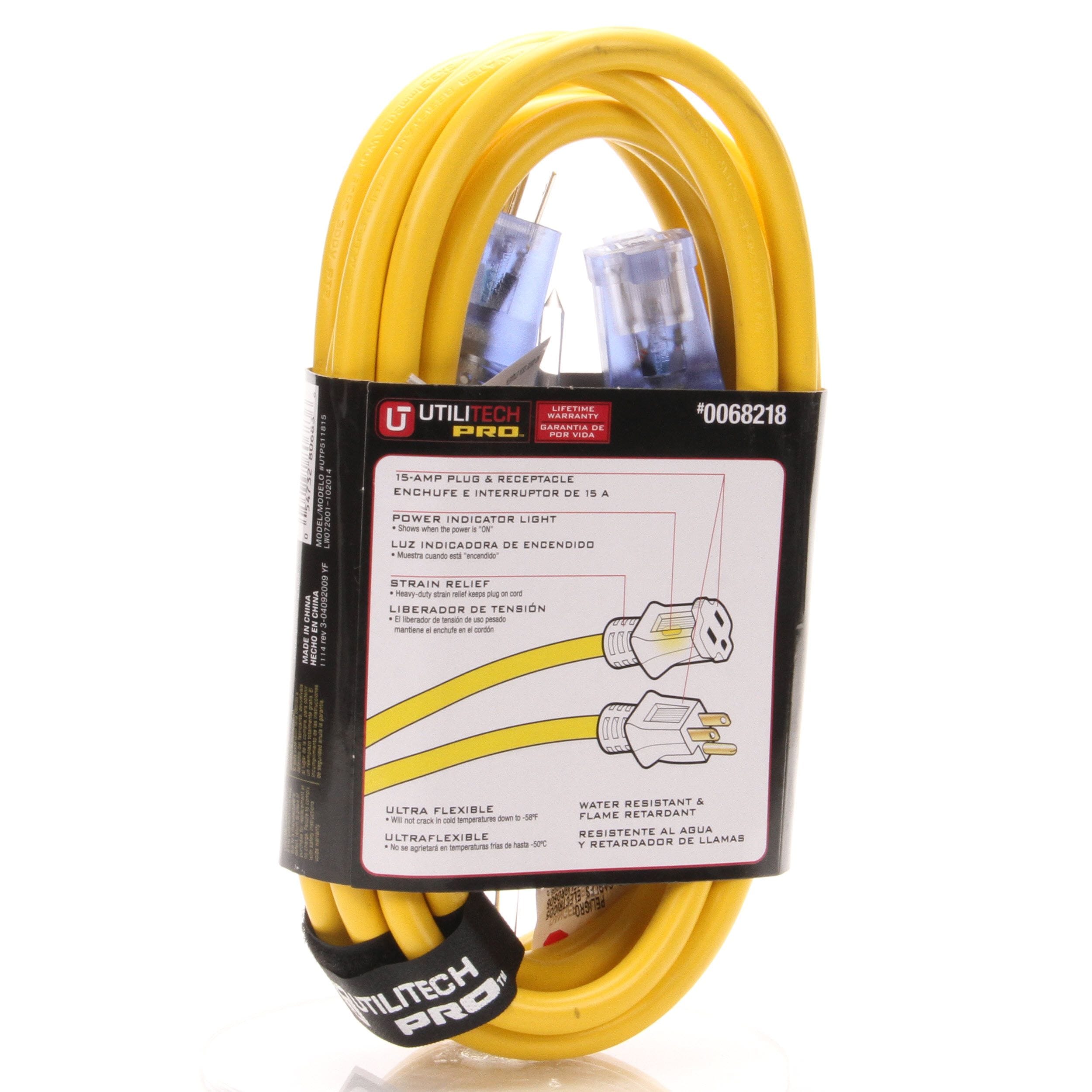 Utilitech 3 prong plug 3 wire #0467149 15a-125v 2-pole 