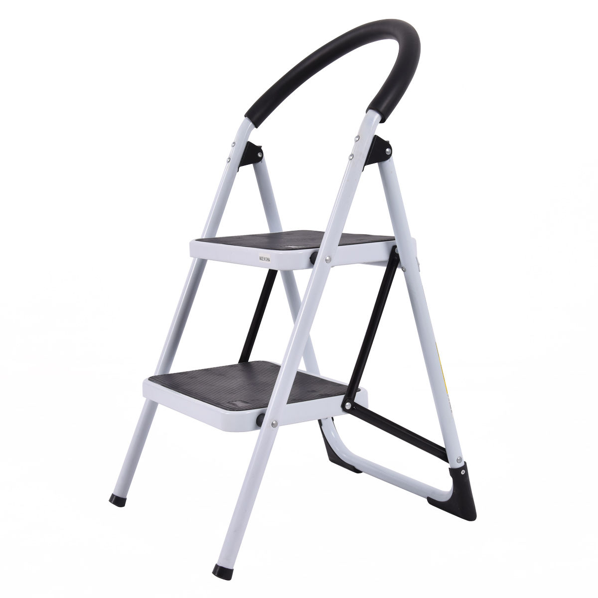 Goplus 3 Step Aluminum Lightweight Ladder Folding Non-Slip Platform Stool  330Lbs Load