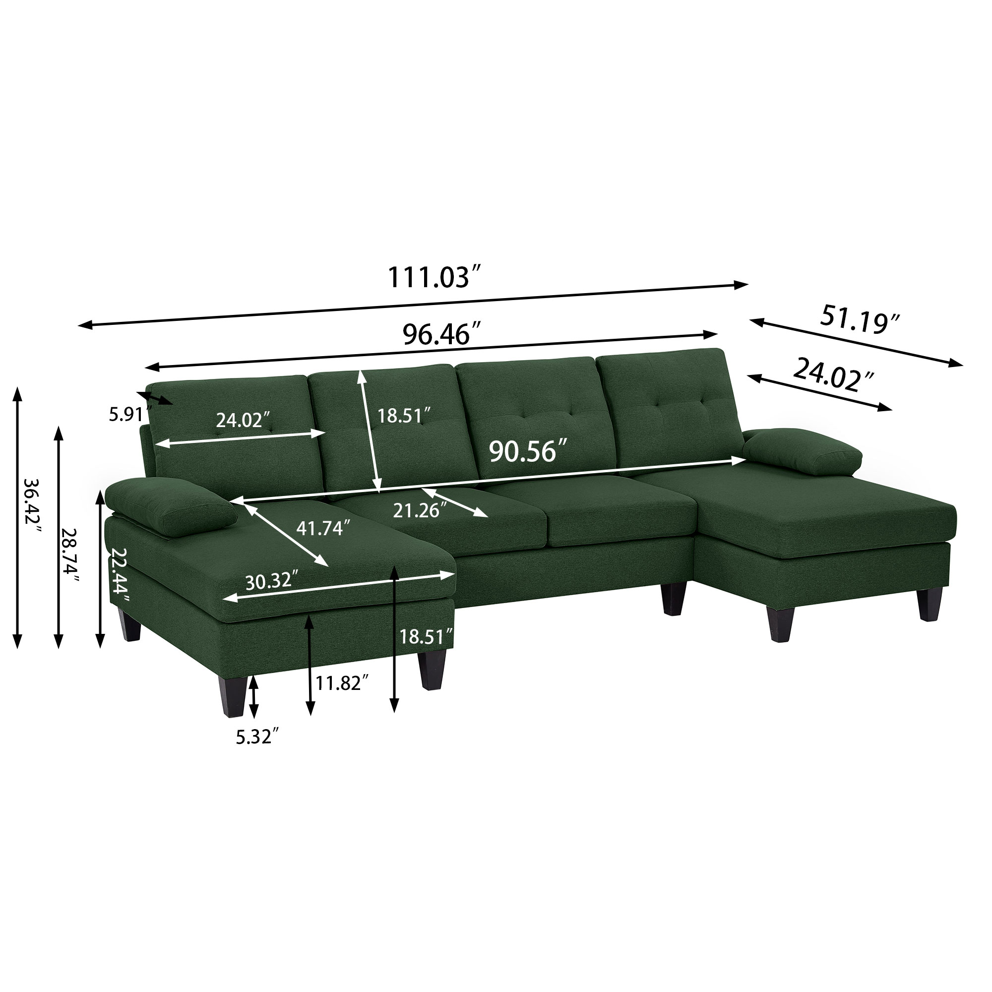 Jarenie YMX30GN Sofas-Loveseats - View #4