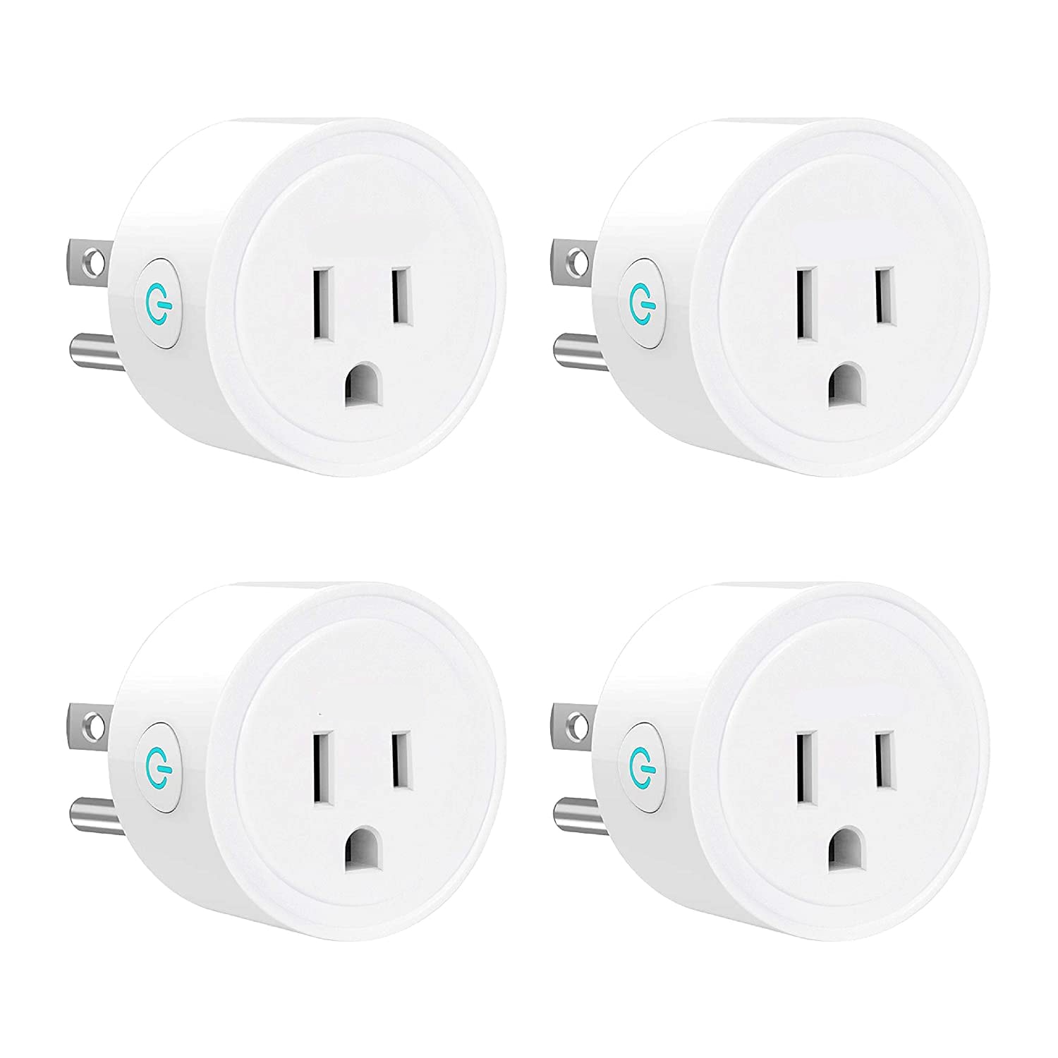 Misopily Smart Plug 4 Pack WiFi Enabled Works with Alexa Google Home Remote Control via App No Hub Required ETL Certified Energy Saving #LMS0408P10