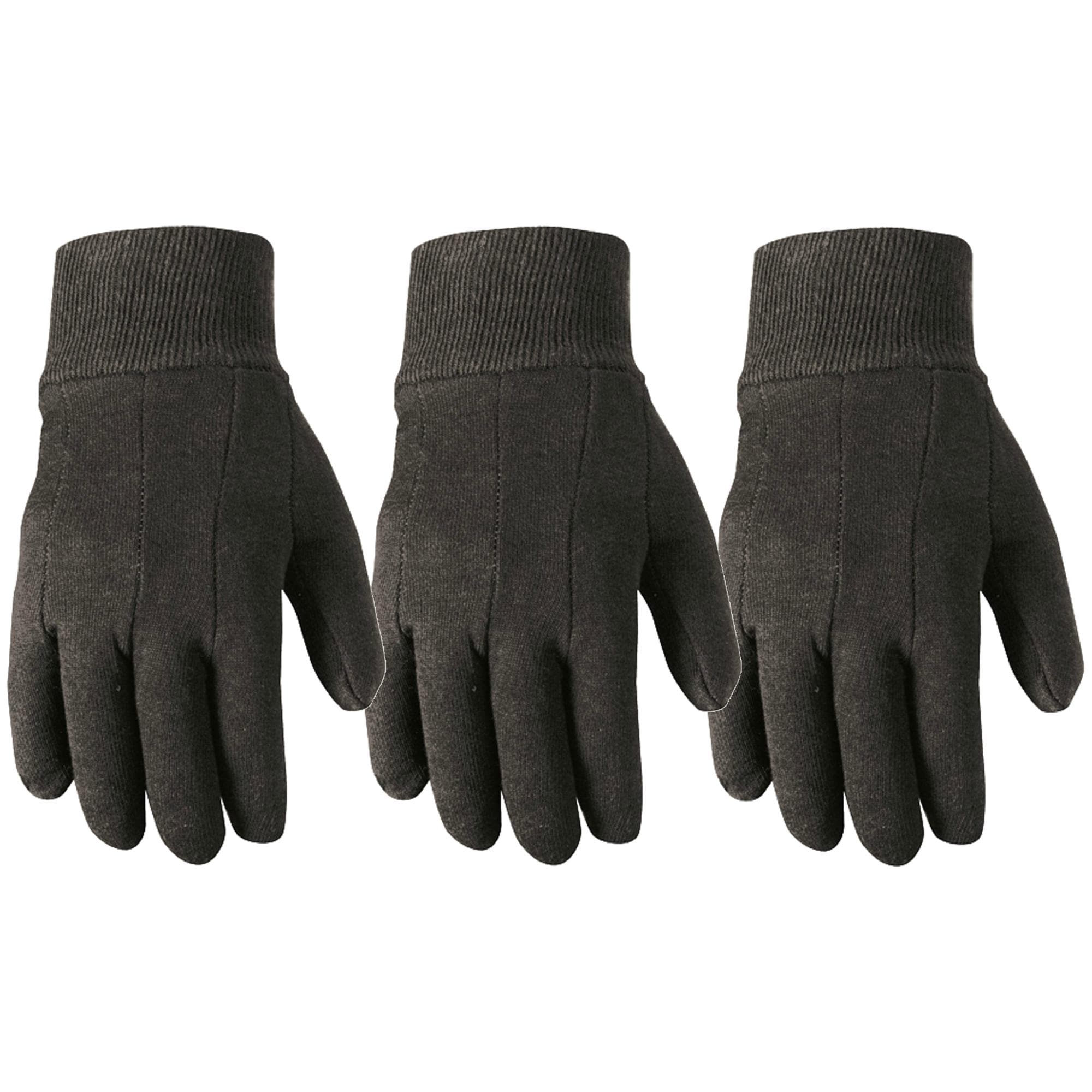 Wells Lamont 508LF-LWE Large Black Poly/Cotton Everyday Gloves 3 -Pairs