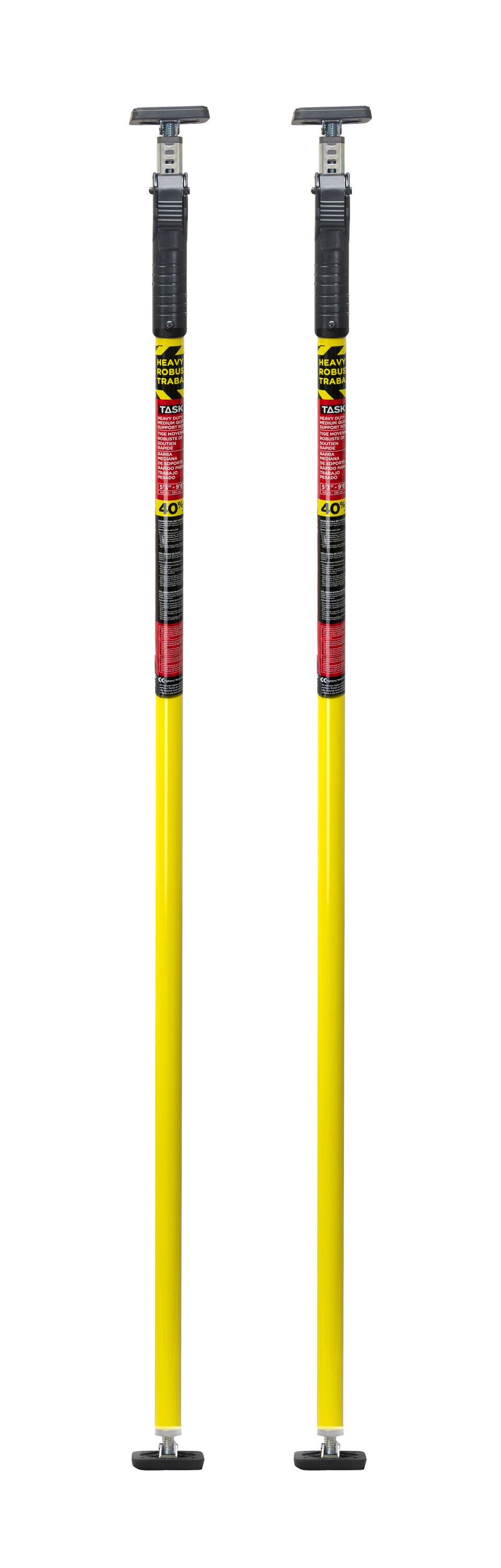 Task QSR Heavy Duty Medium Quick Support Rod 10-ft H 280-lb Load Capacity Steel Drywall lift