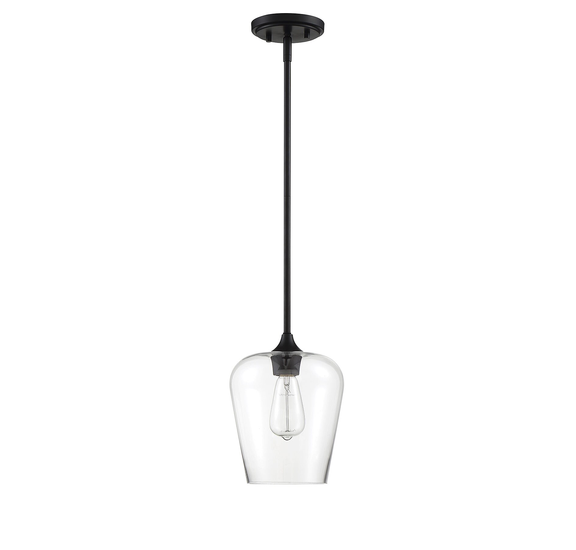 Savoy House Essentials 7-4036-1-BK Pendant-Lights - View #2
