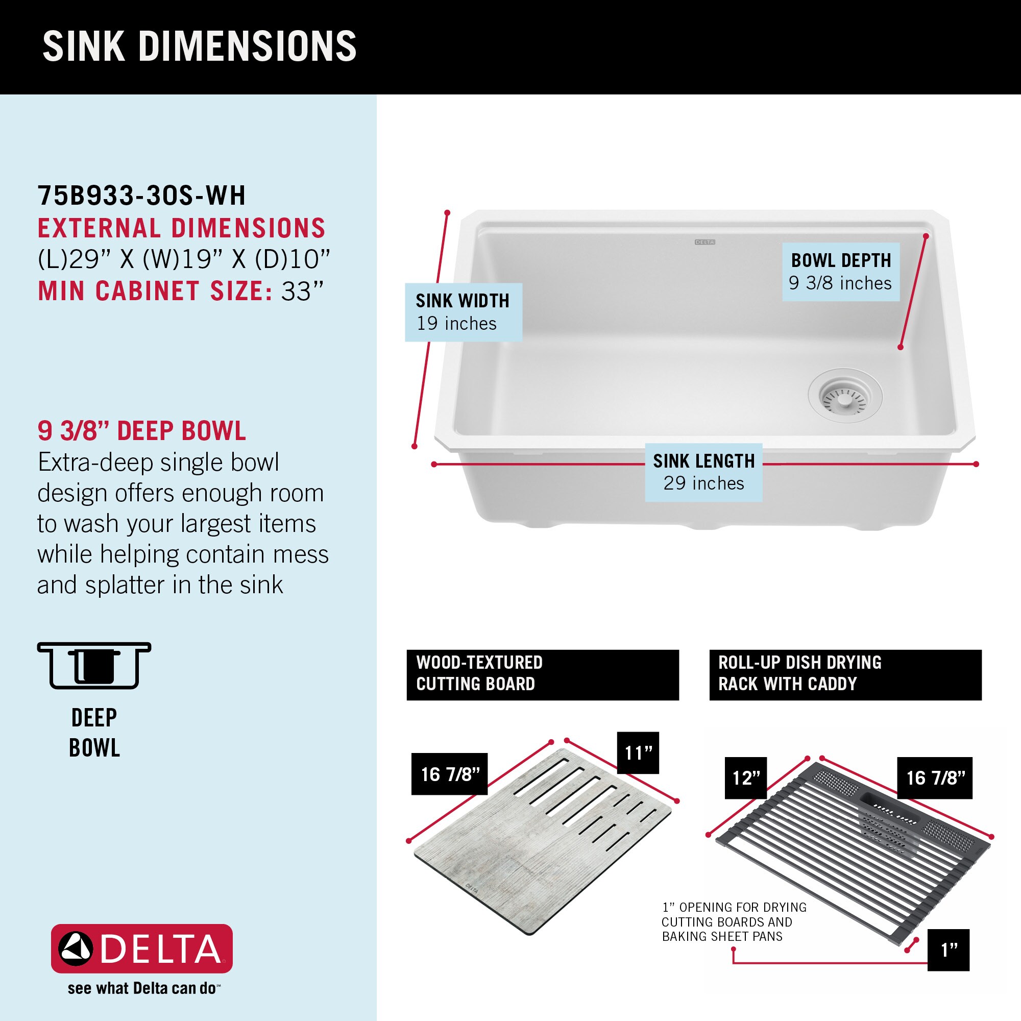Delta 75B933-30S-WH Kitchen-Sinks - View #6