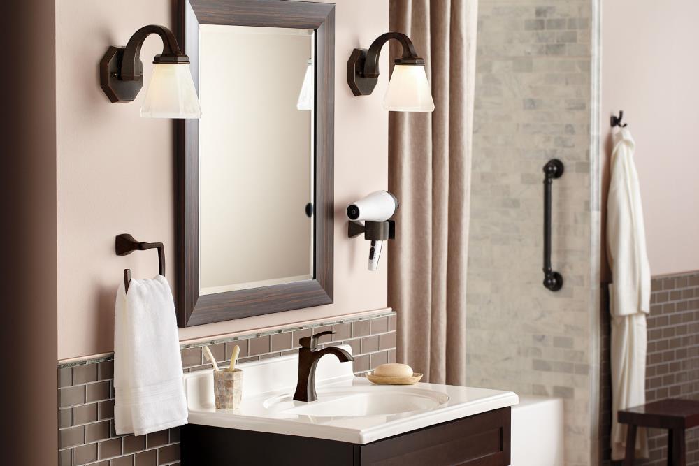 Moen Voss Oil Rubbed Bronze 2-Hook Wall Mount Towel Hook at Lowes.com