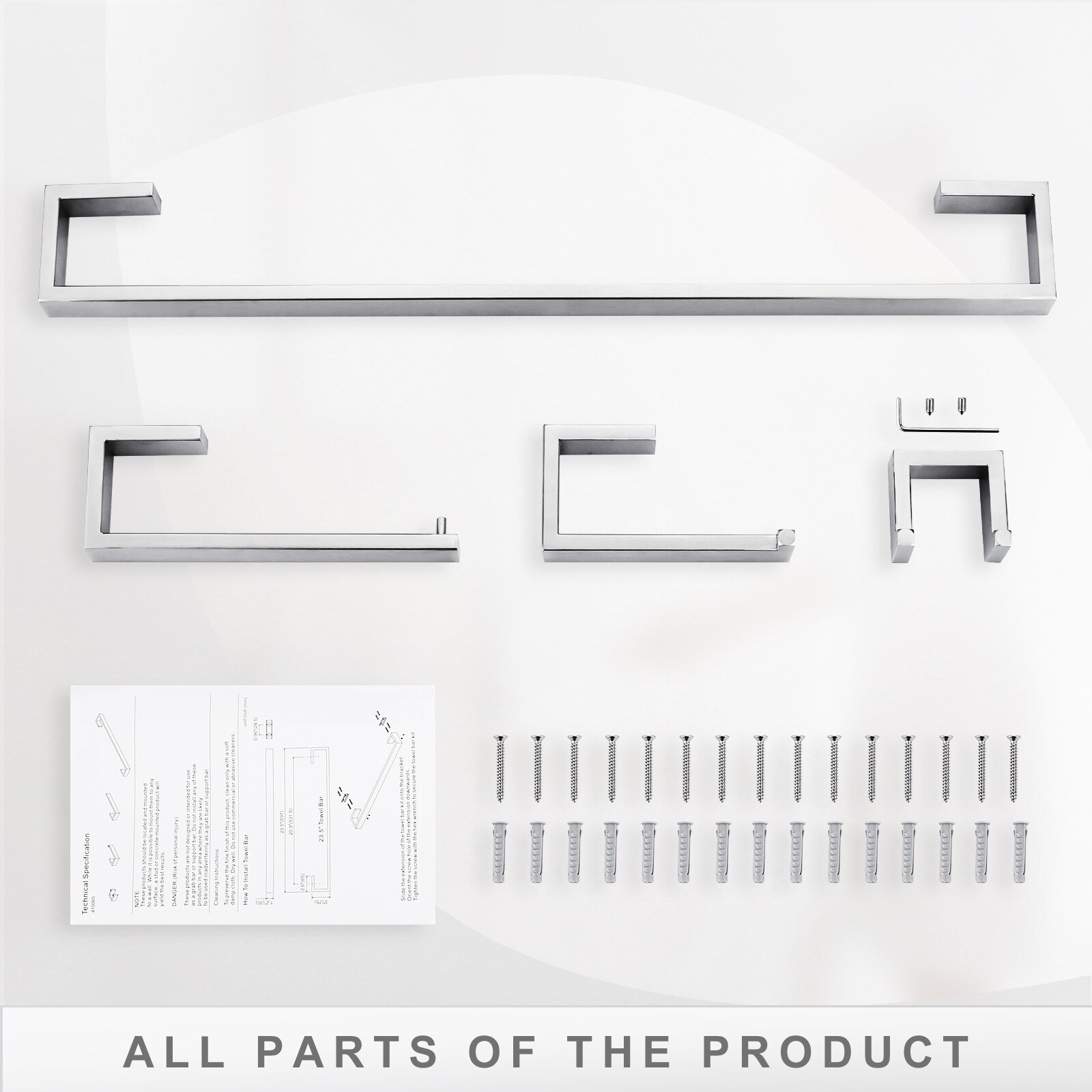 WOWOW 410065C-LW Decorative-Bath-Hardware-Kits - View #4