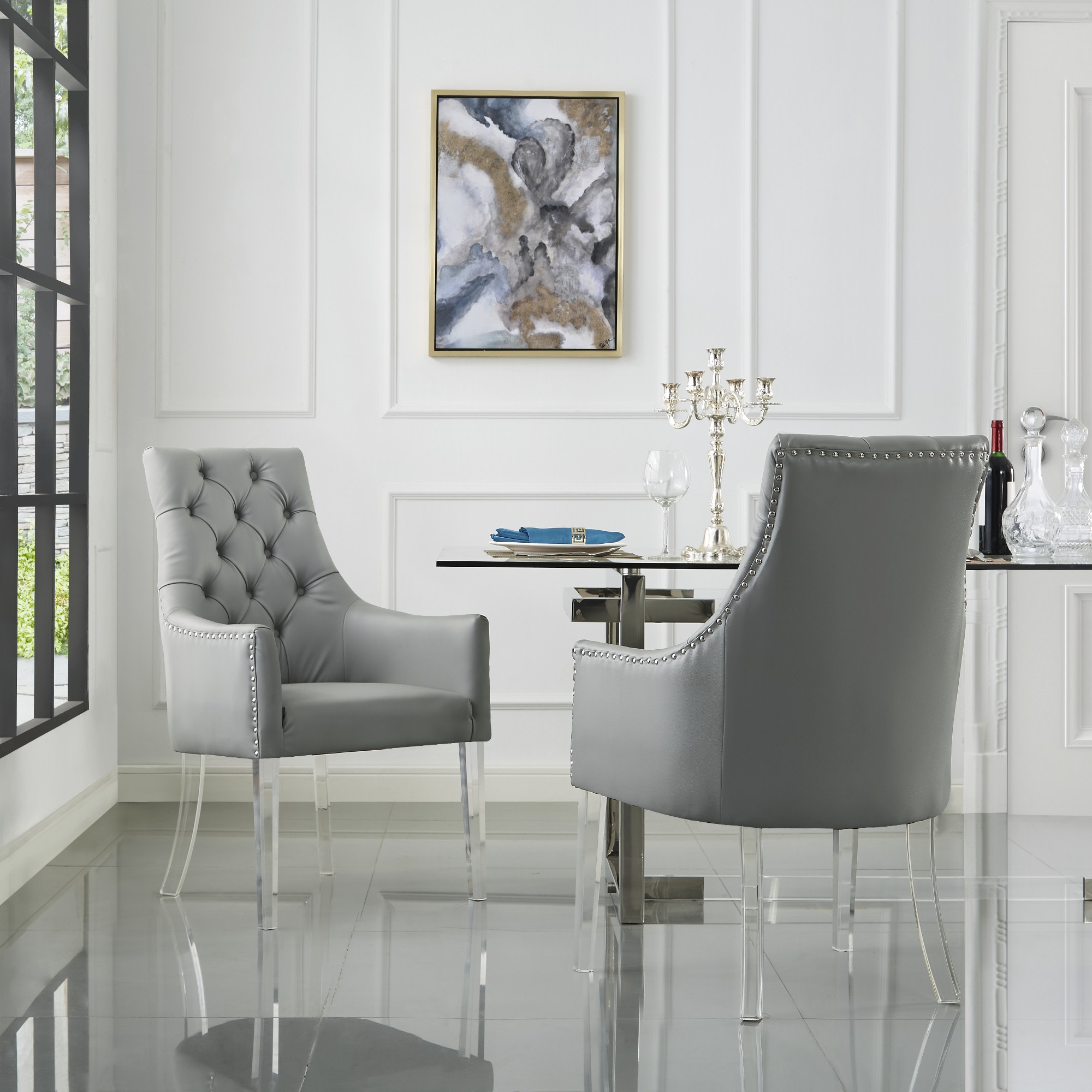Inspired Home DC53-01GR2-LS Dining-Chairs - View #2