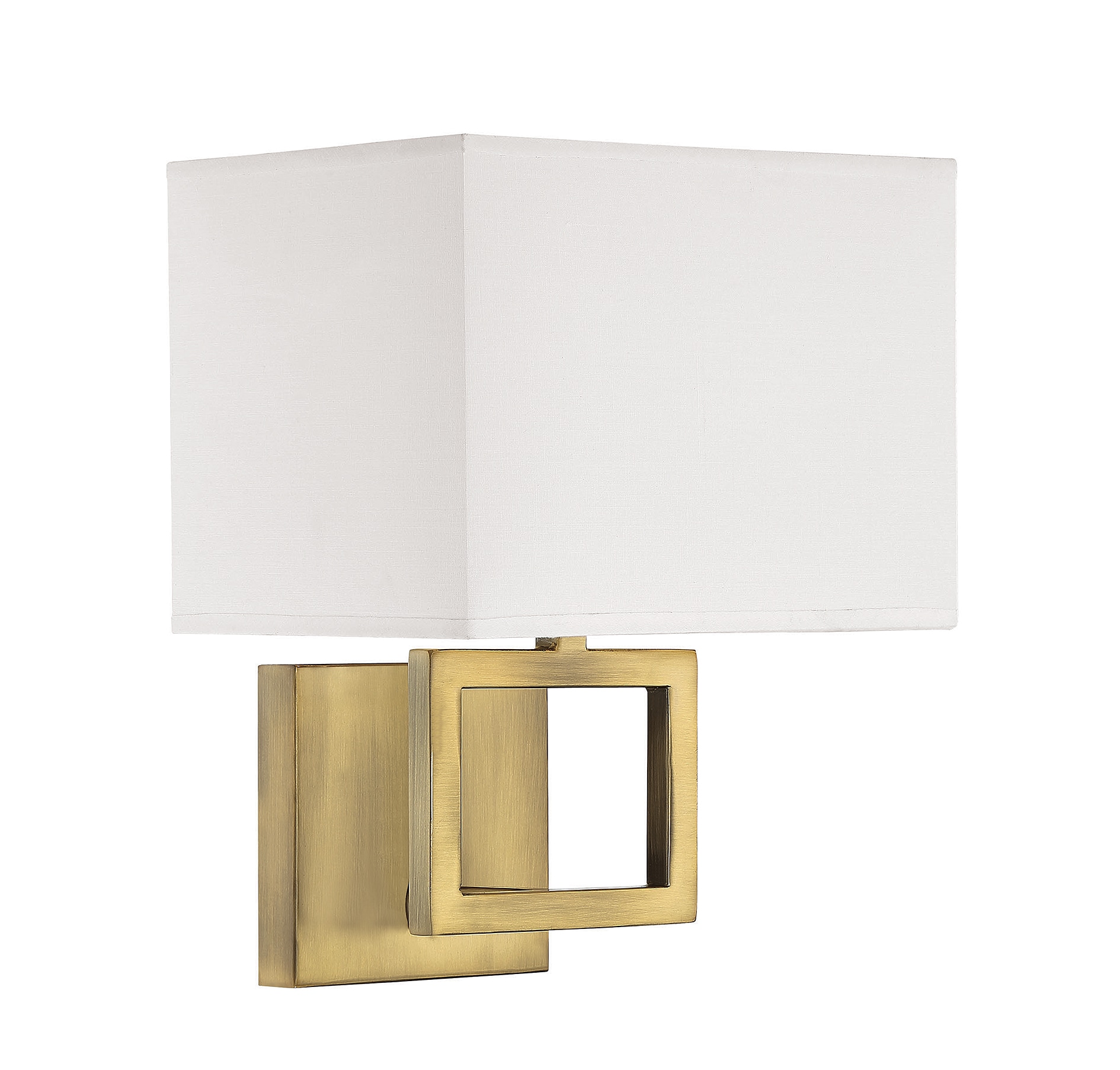 Meridian Lite Trends M90009NB Meridian 8-in W 1 -Light Brushed Brass Wall Sconce