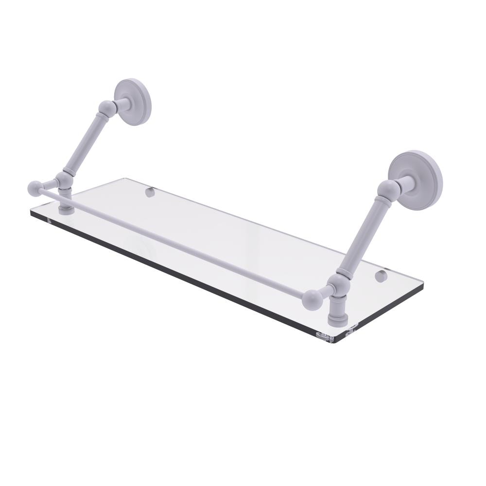Allied Brass PR-1-24-GAL-WHM Prestige Regal Matte White Wall mount Bathroom Shelf ( 24-in x 8-in x 8-in )
