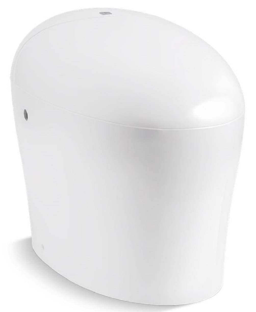 KOHLER K-77780-0 Karing White Single Elongated Standard height Soft Close 1-piece Bidet 12-in Rough-In WaterSense Labeled 1.0 GPF