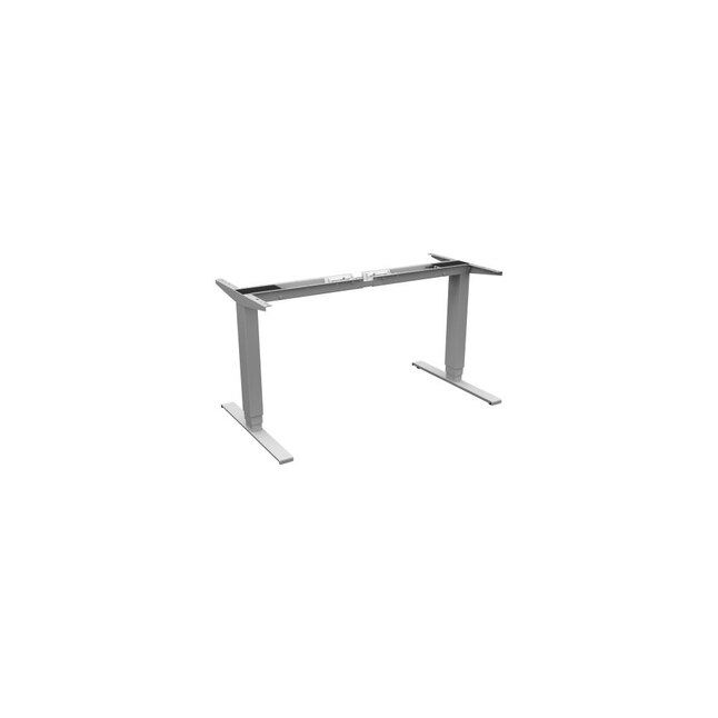 Lorell Quadro Workstation Sit-to-Stand 3-tier Base - Silver Base - 24 Lorell Quadro Workstation Sit-to-Stand 3-tier Base - Silver Base - 24