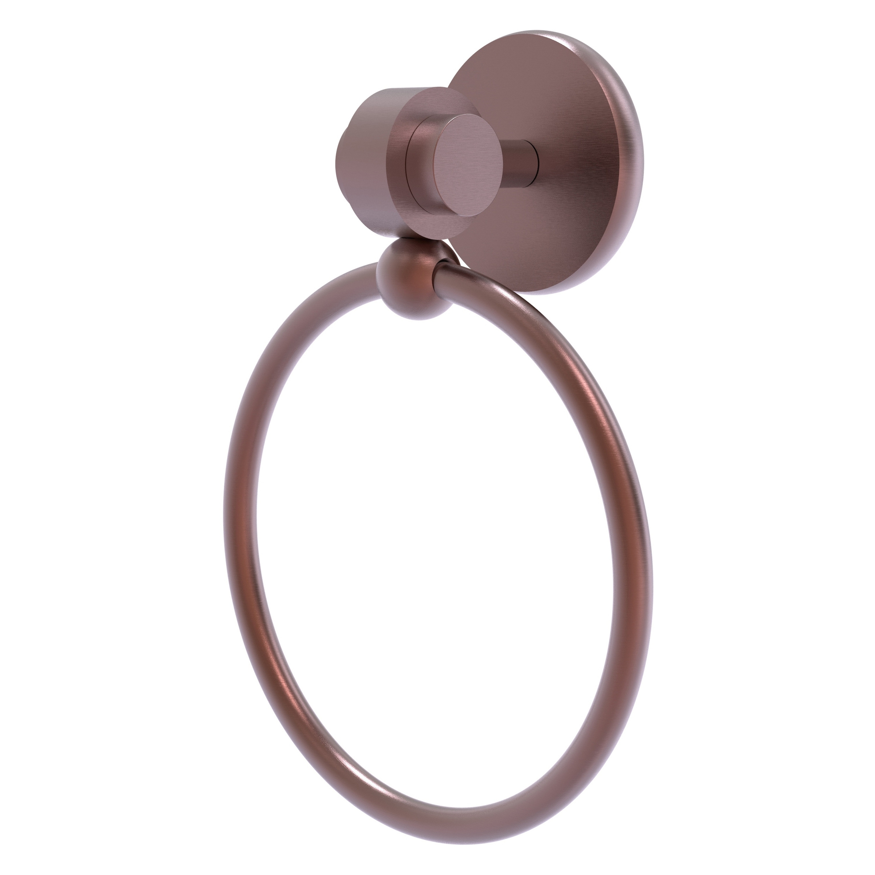 Allied Brass 7216-CA Satellite Orbit Two Antique Copper Wall mount Single Towel Ring