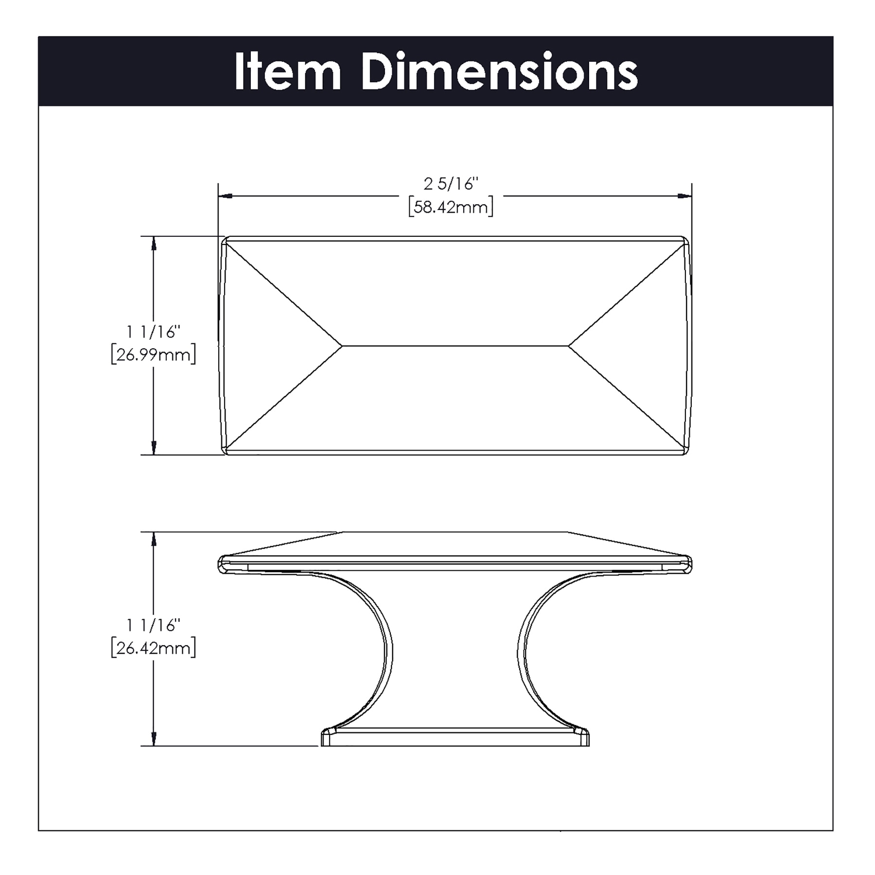 Hickory Hardware P2152-RB Cabinet-Knobs - View #3