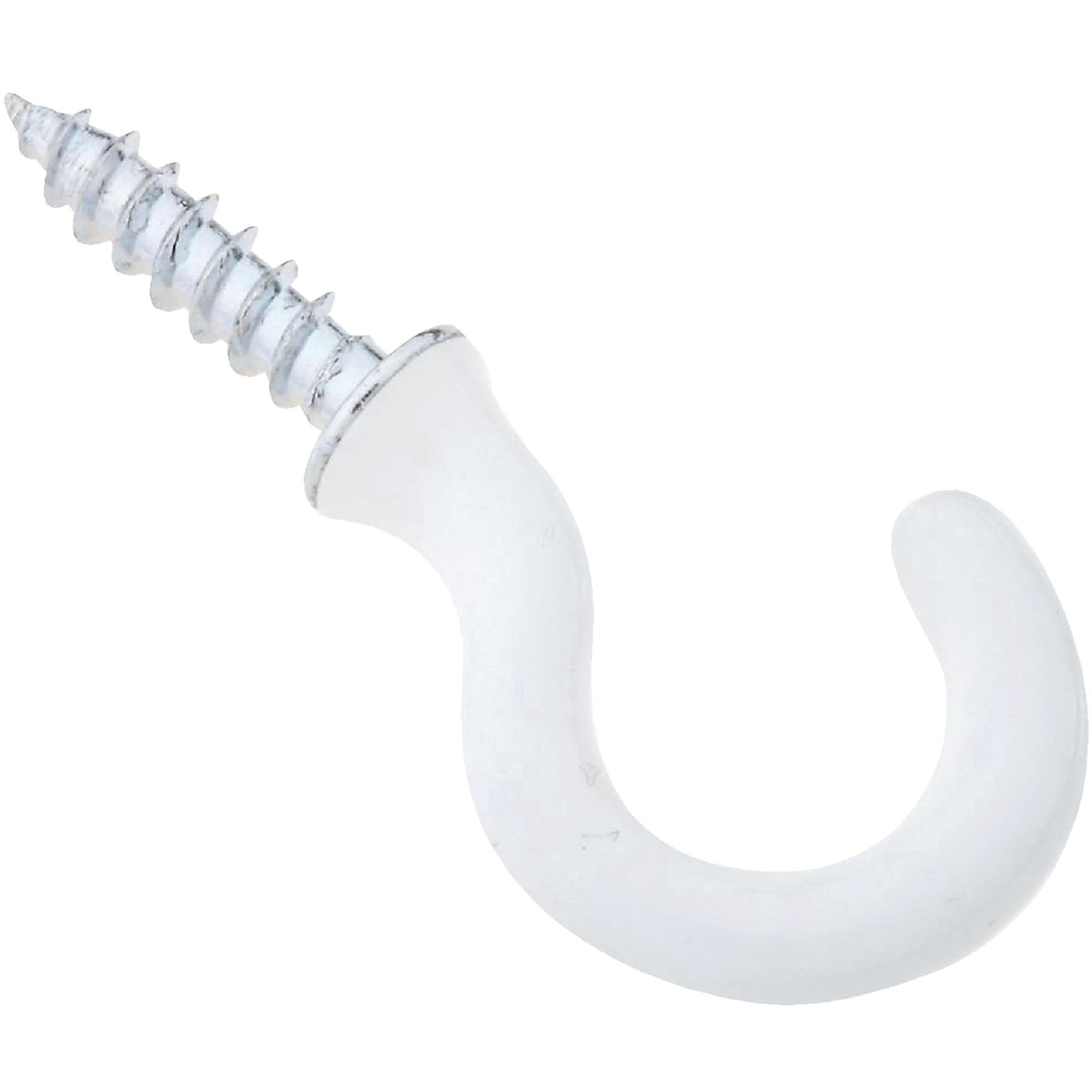 National Hardware N248-443 White Vinyl Coated Cup Hooks 5-Pack in the ...