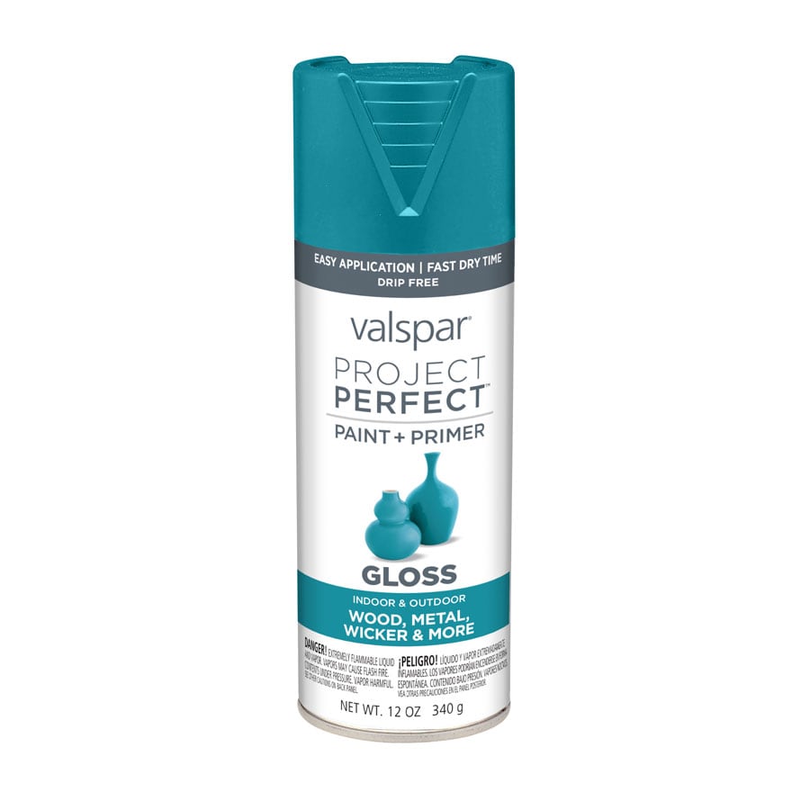 Valspar 407.0084225.076 6-Pack Gloss Tropical Oasis Spray Paint and Primer In One (NET WT. 12-oz)