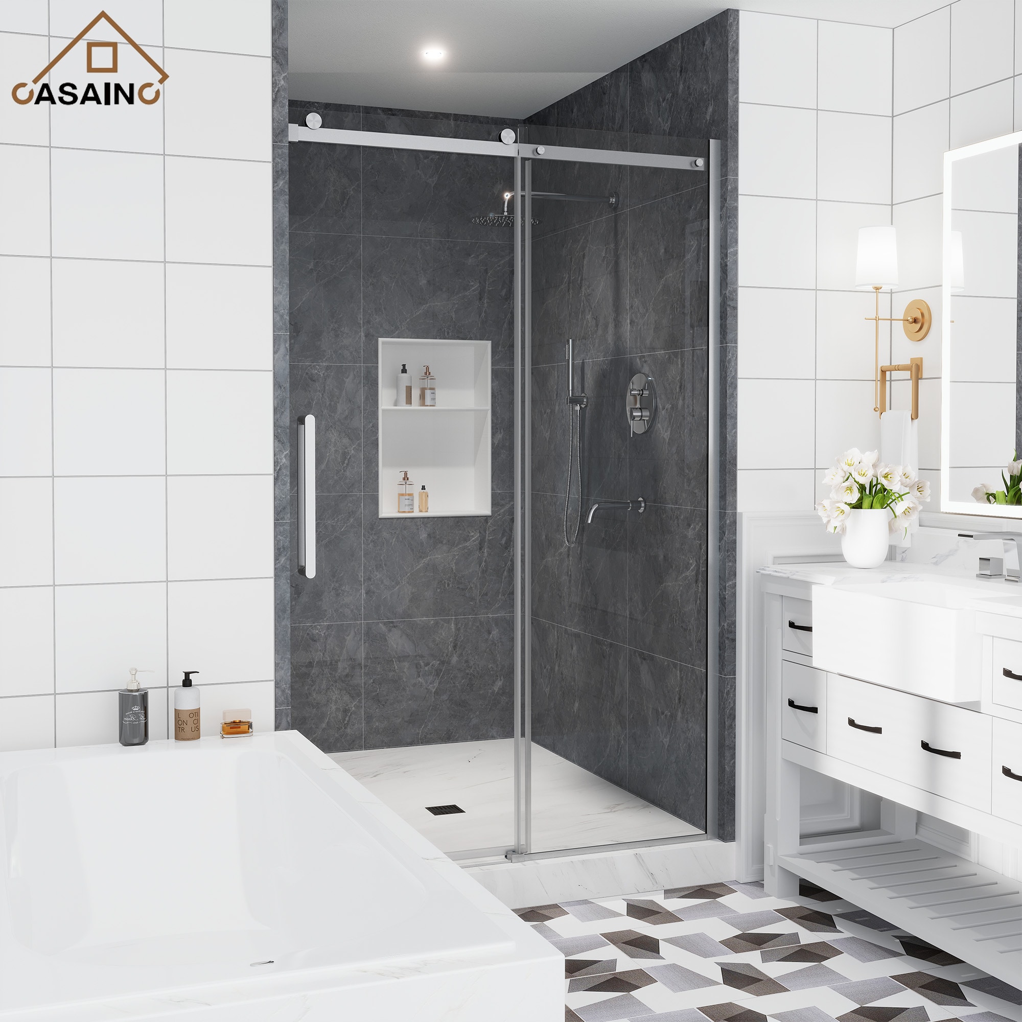 CASAINC WF-HW64426-LA Shower-Doors - View #2