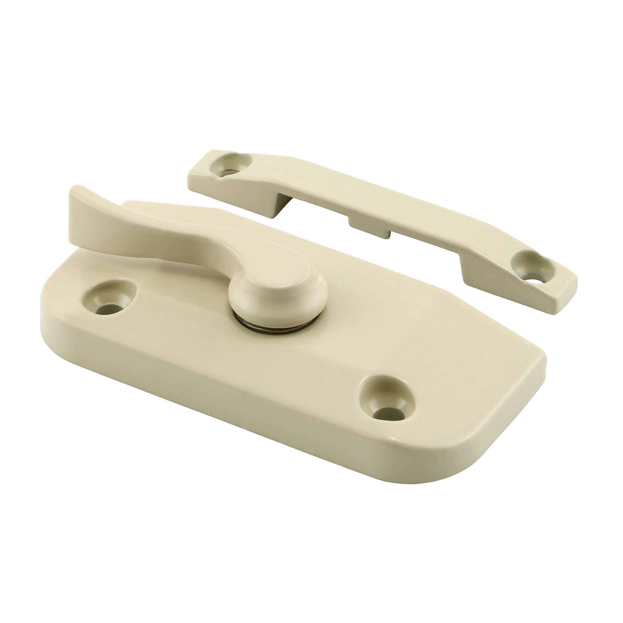 Prime-Line 1-7/8-in Off-white Die-cast Sliding Window Sash Lock #F 2916