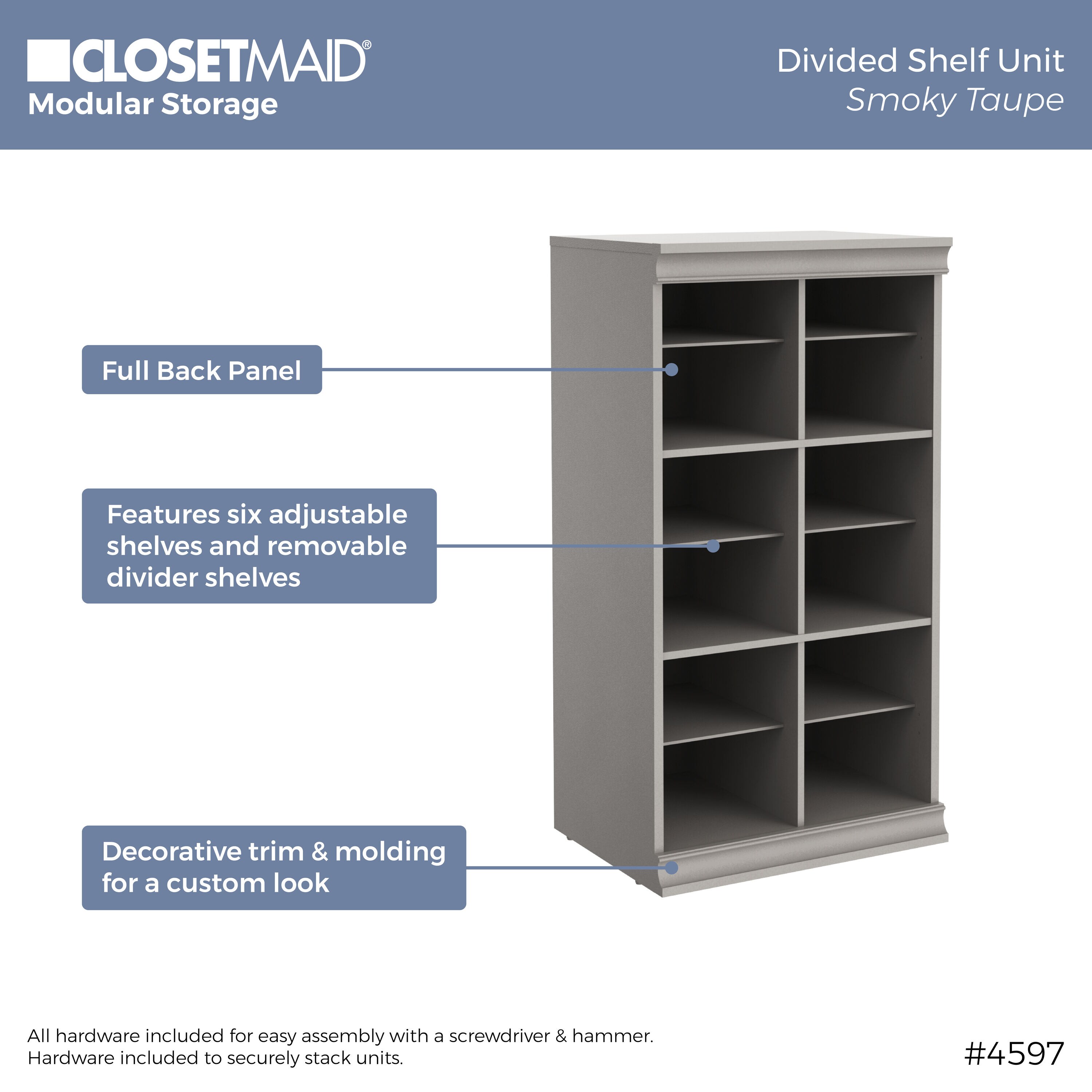 ClosetMaid 10000-04836 Wood-Closet-Tower - View #7