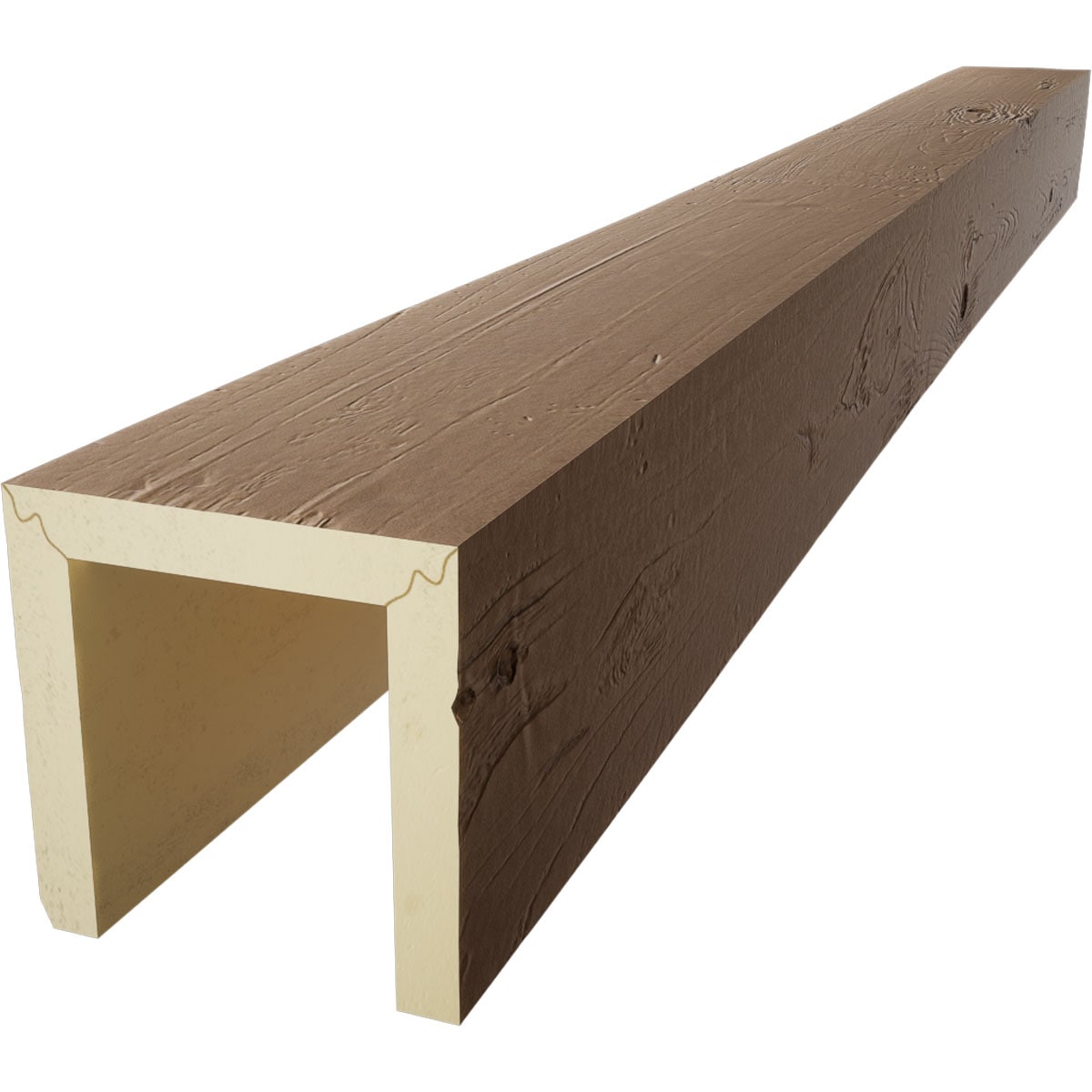 Ekena Millwork BMKP3C0120X120X192TF Faux-Beams - View #5