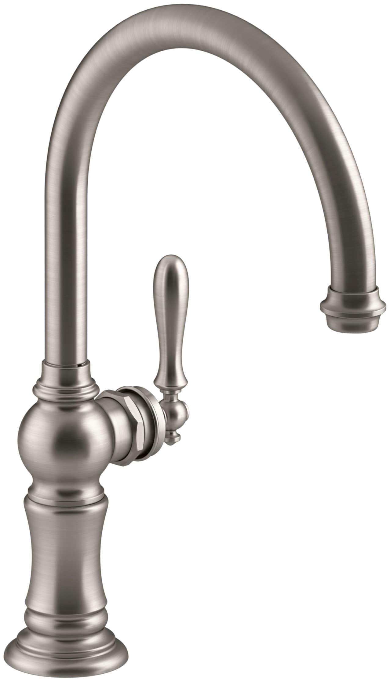 KOHLER 99263-VS Artifacts Vibrant stainless Single Handle Deck-mount Kitchen Faucet
