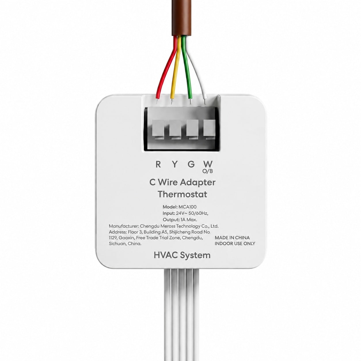 Afoxsos  C Wire Adapter for Smart Thermostats Compatible with R Y G W W1 or O B Wires 16 in Length durable home and garden
