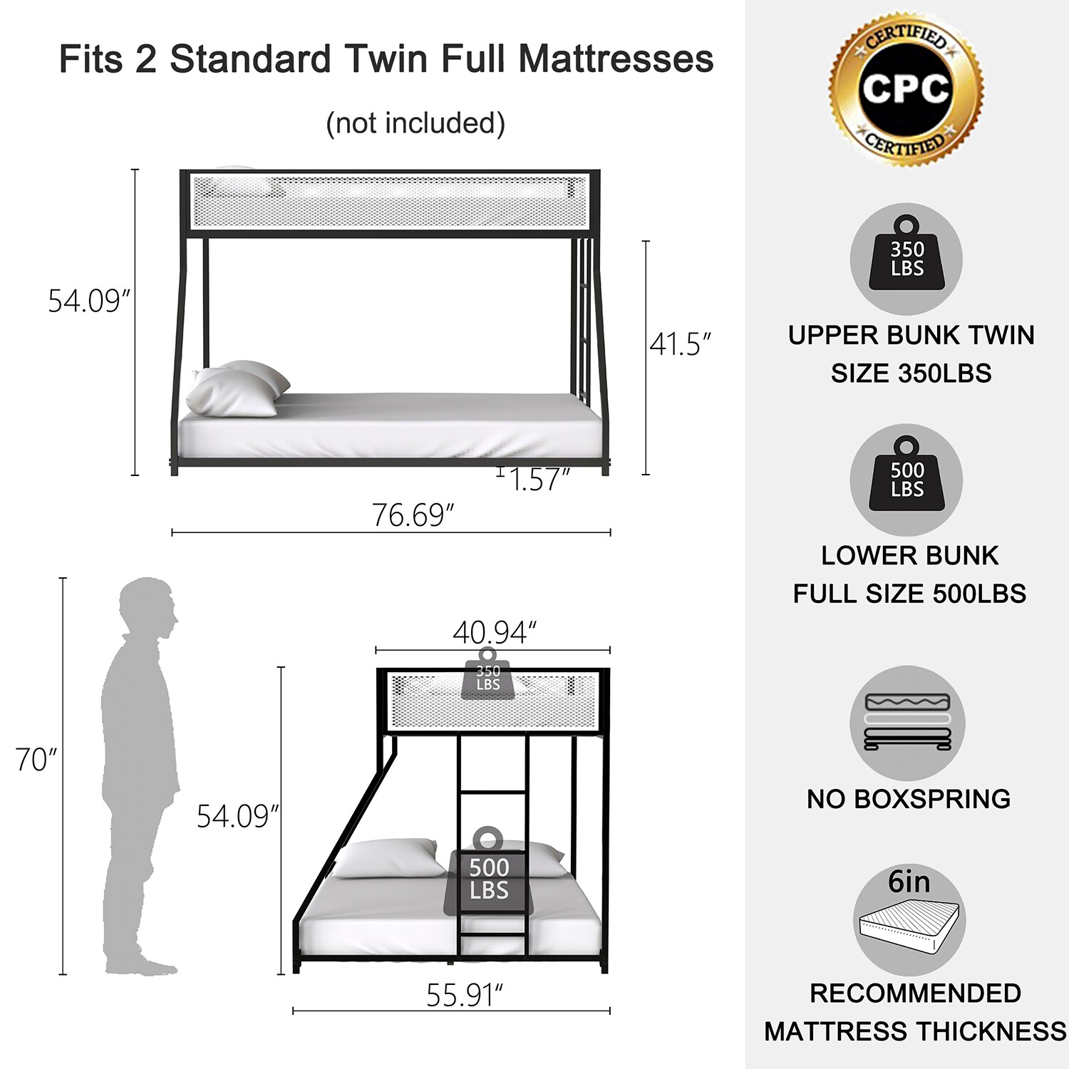 Sumyeg TR-WF193443AAK Bunk-Beds - View #5