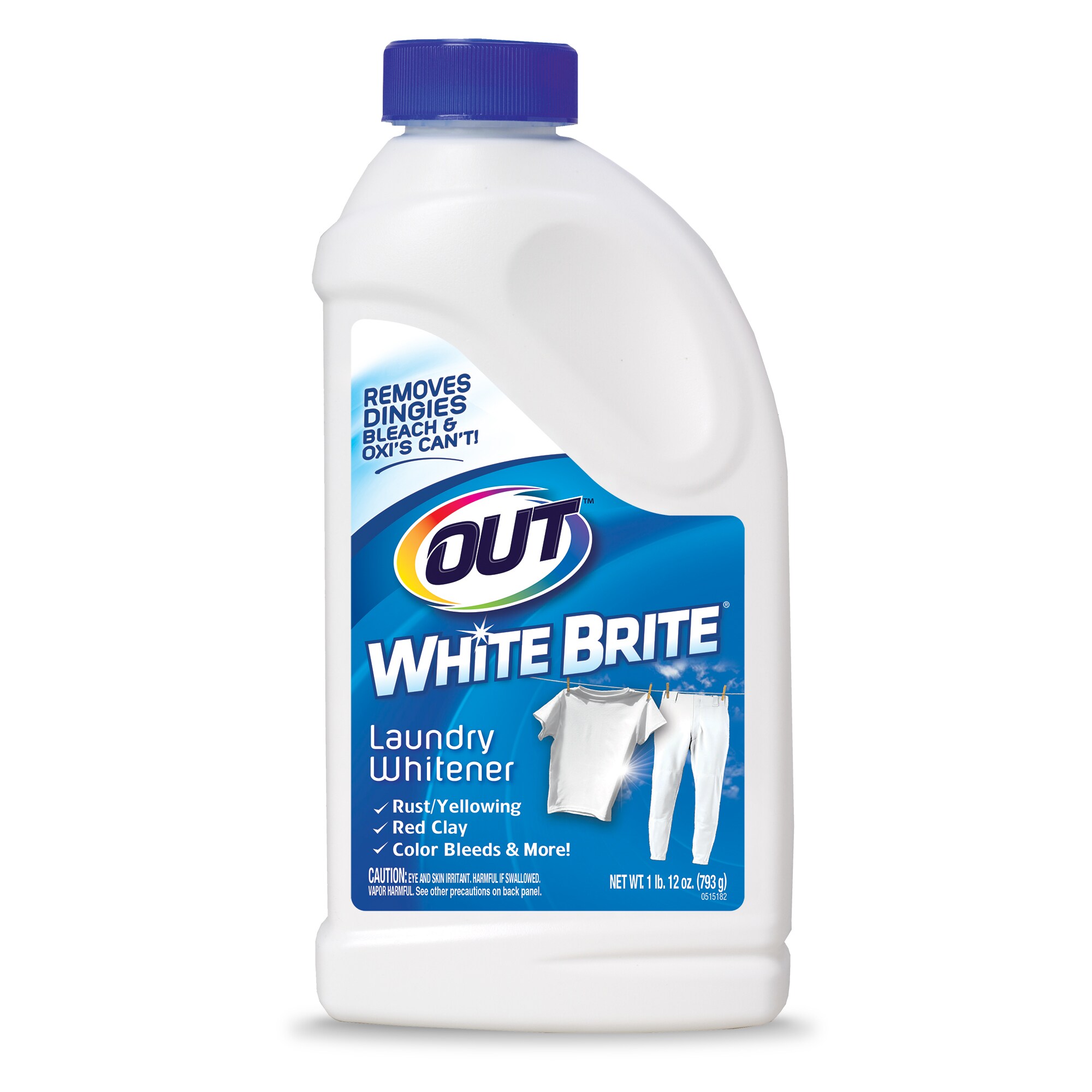 White Plastic Bottle With Bleach And Laundry Detergent In A