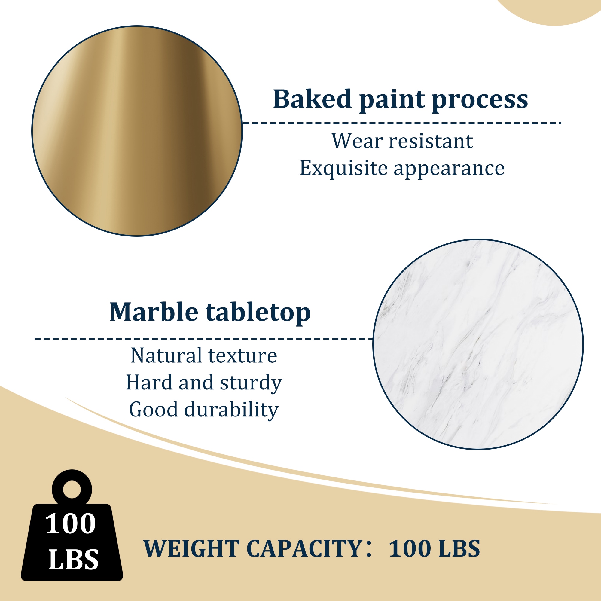 Clihome CL-RT3-BWHBG Dining-Tables - View #8