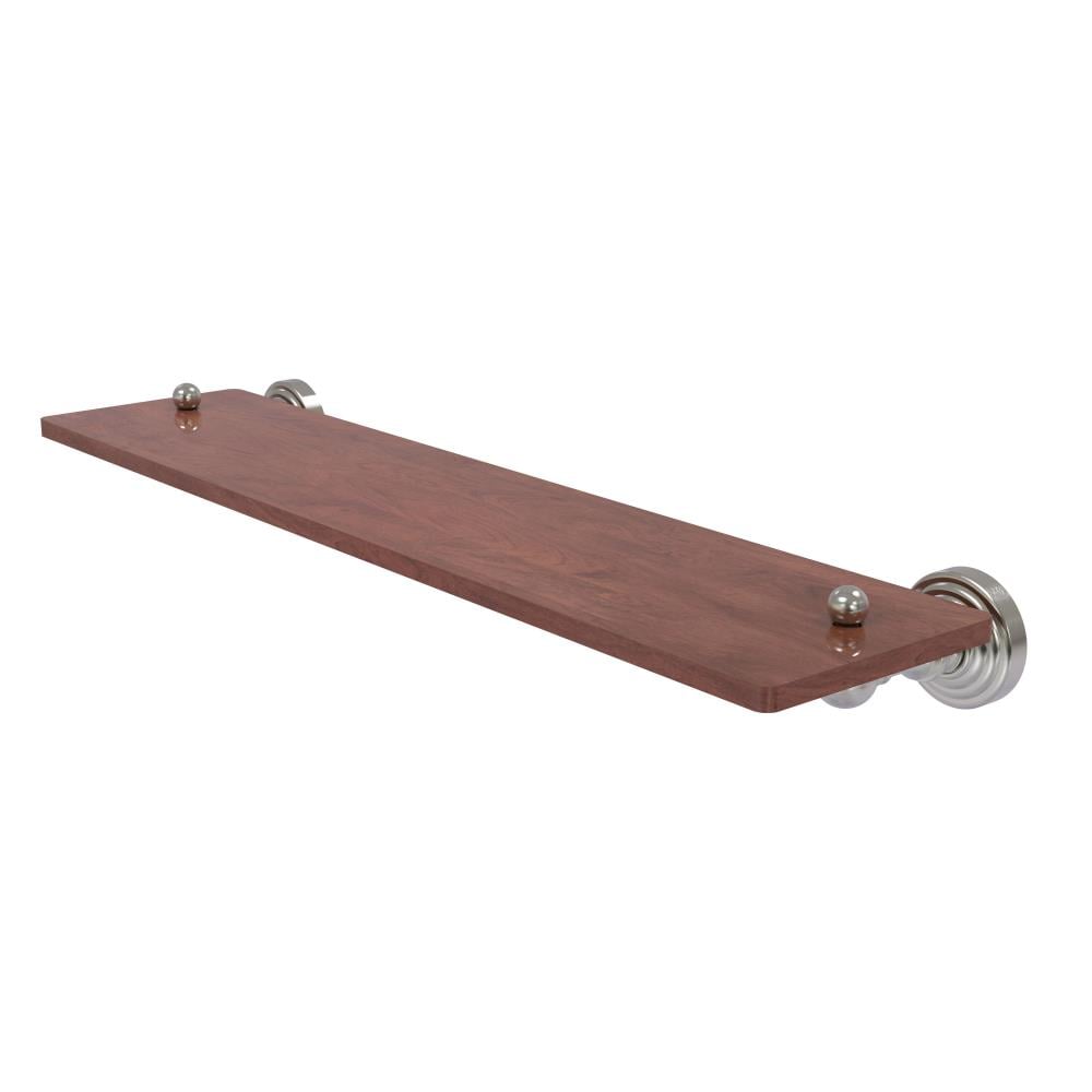 Allied Brass WP-1-22-IRW-SN Waverly Place Satin Nickel Wall mount Bathroom Shelf ( 22-in x 2.5-in x 5-in )
