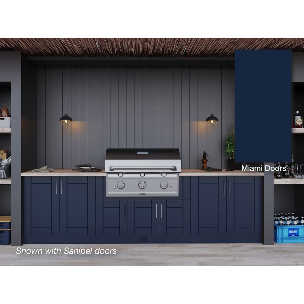 allen + roth 23.62-in W x 14.88-in D x 34.06-in H Outdoor Kitchen  Refrigerator in the Modular Outdoor Kitchens department at