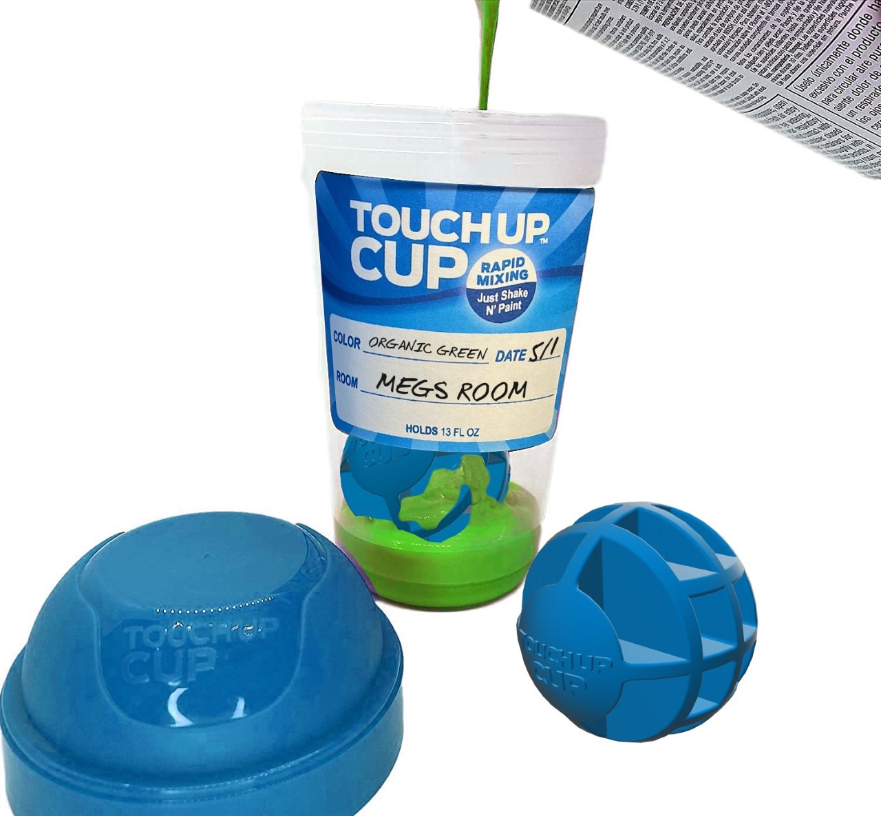 FrogTape Clear Plastic Touch-up Cup 12 oz. Paint Storage, 6- Pack 