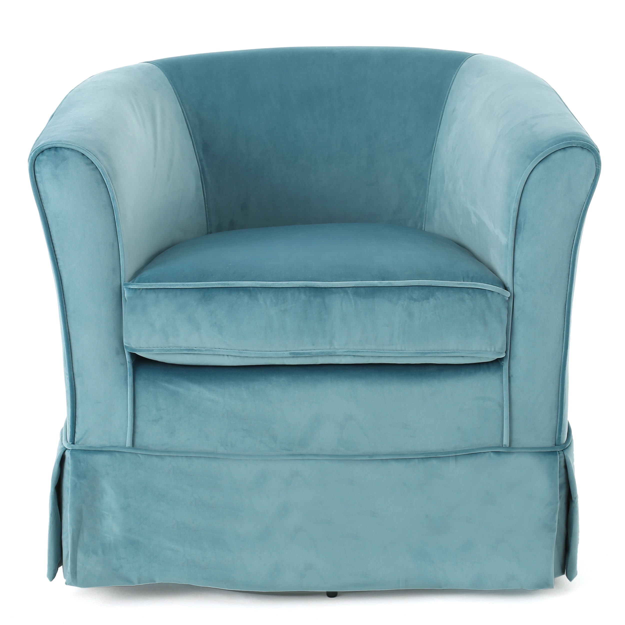Best Selling Home Decor 298870 Modern Blue Swivel Club Chair