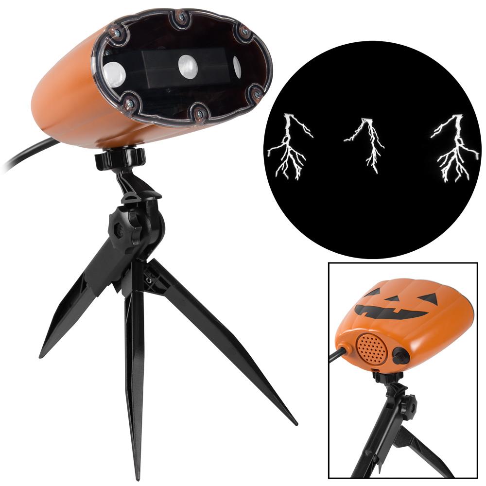 halloween lightning projector