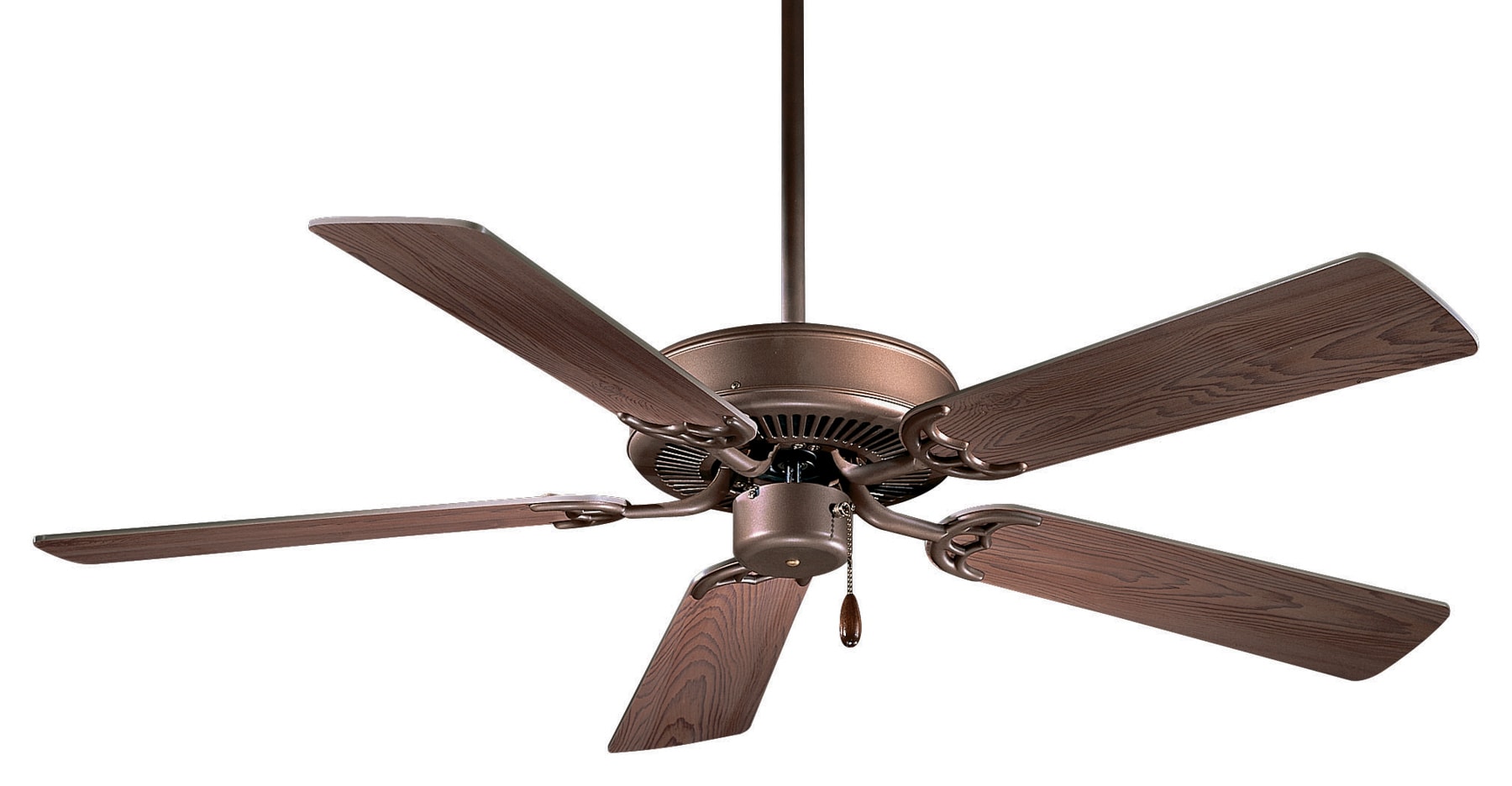 Minka Aire F546-ORB Contractor 42-in Oil Rubbed Bronze with Medium Maple Blades Ceiling Fan Without Light ( 5 -Blade )