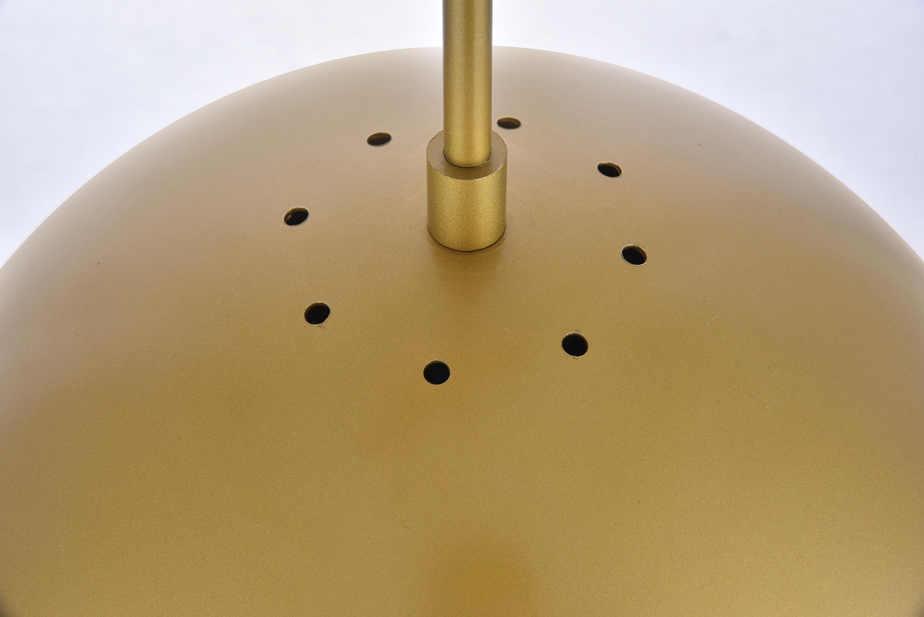 Elegant Brass Pendant Light with Clear Glass Shade