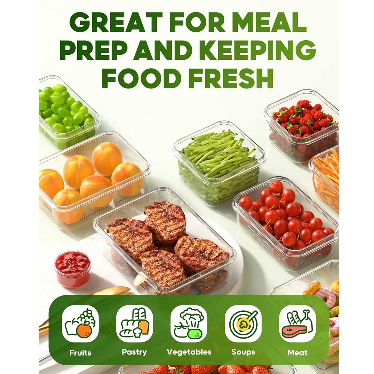 Aoibox LAB1127F21 Food-Storage-Containers - View #6