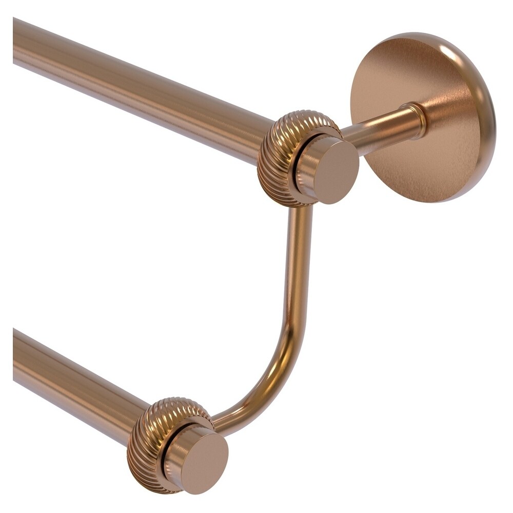 Allied Brass Satellite Orbit Two 36-in double Brushed Bronze Wall Mount  Double Towel Bar in the Towel Bars department at