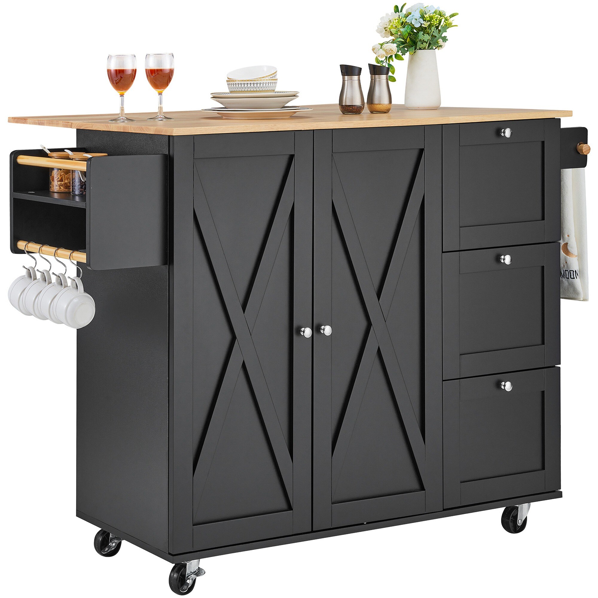 HyperDrop Cart W-T3342P436879 Kitchen-Furniture - View #3