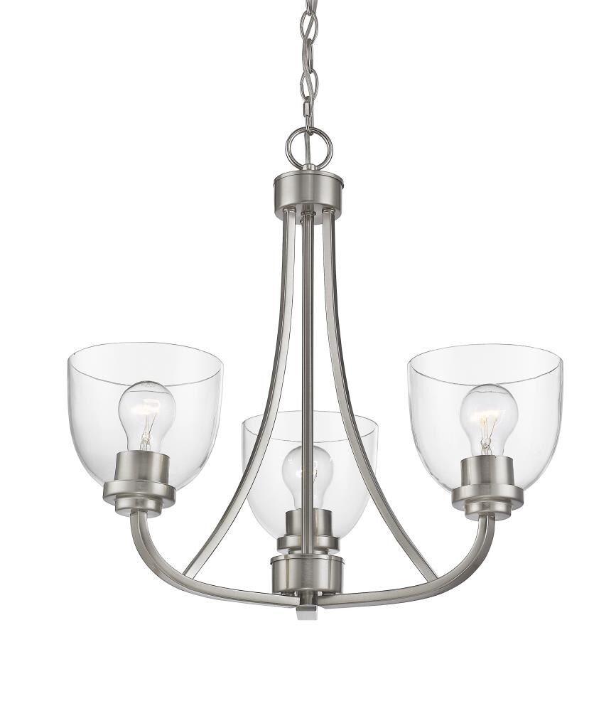 Z-Lite Ashton 5-Light Brushed Nickel Coastal Dry rated Chandelier at ...