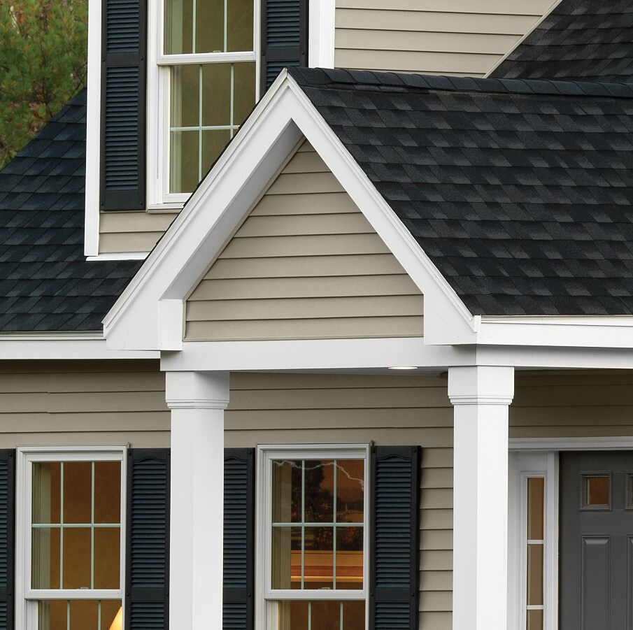 Georgia-Pacific Forest Ridge Double 5-in Traditional Tan Vinyl Siding ...