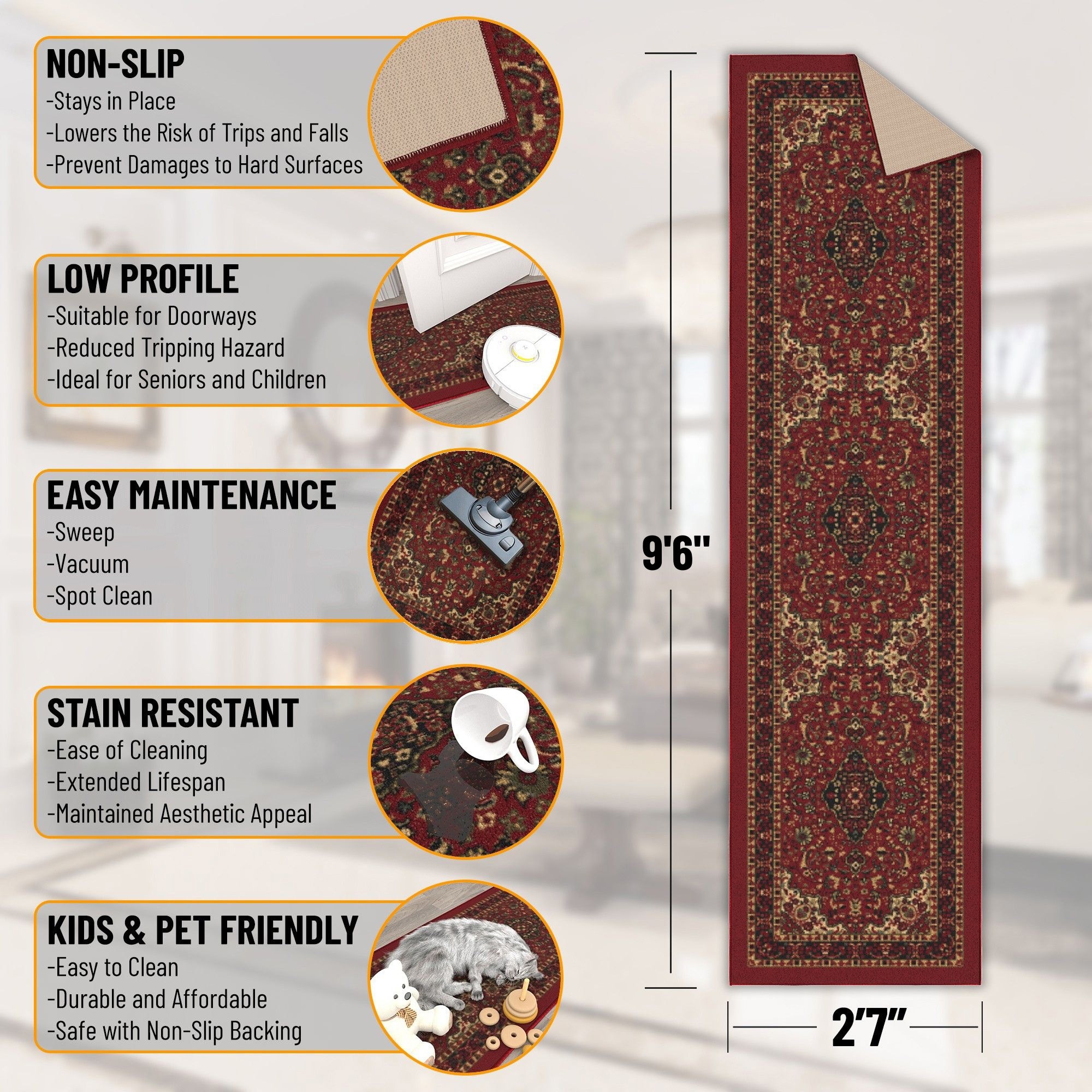Ottomanson CLS3210-3X10 rugs - View #3