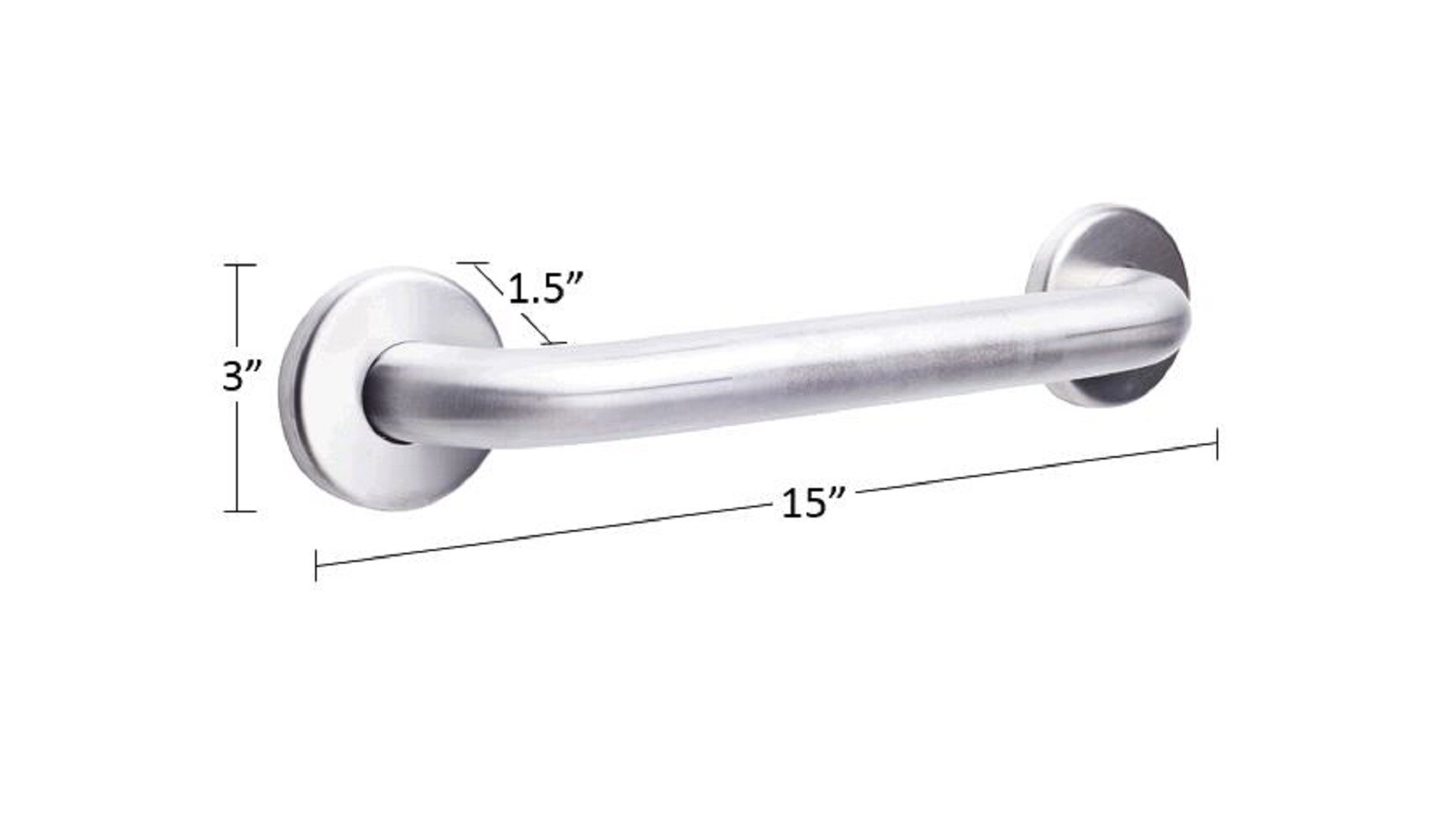 CSI Bathware BAR-SB12-TW-150-PN Grab-Bars - View #3
