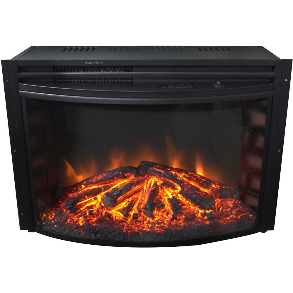 Cambridge 26.8-in W Black Fan-forced Electric Fireplace CAM25CINS-1BLK Sansujyuku sansujyuku.com