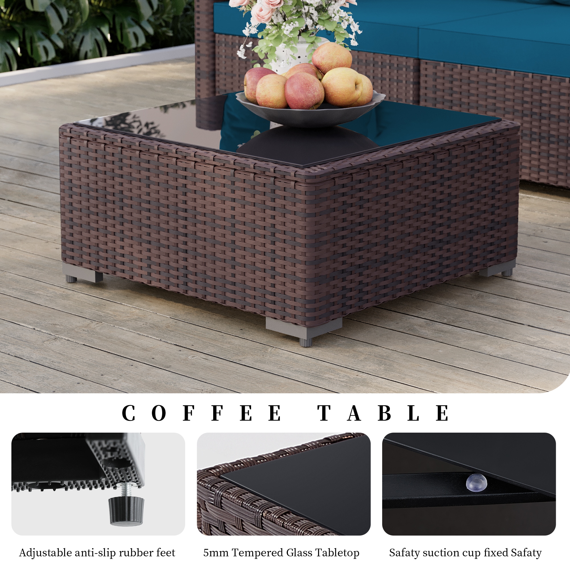 UPHA PL-2CZ-56TPBR-Z3 Patio-Conversation-Sets - View #6