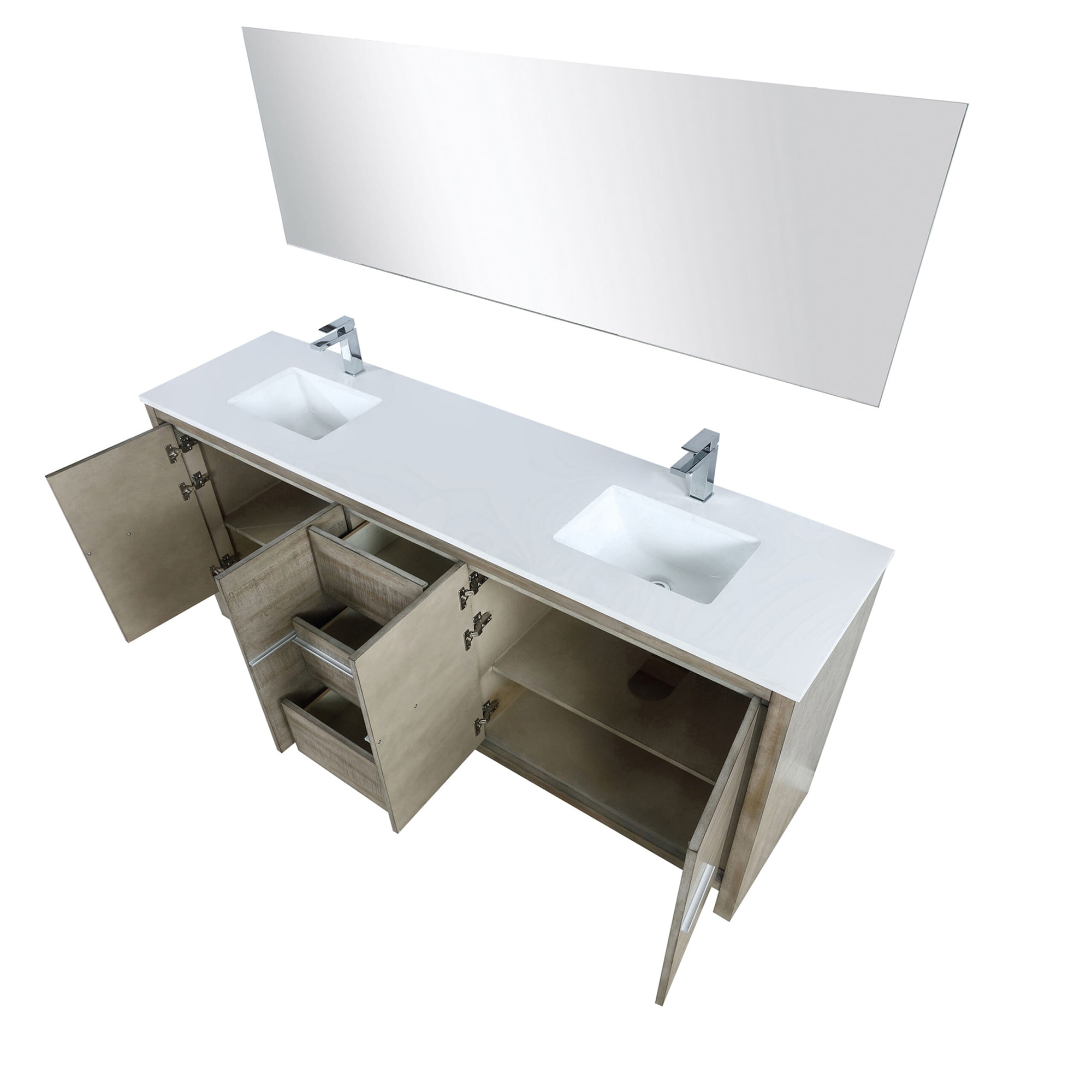Lexora LLF80DKSODM70FCH Bath-Vanity-Combo - View #3
